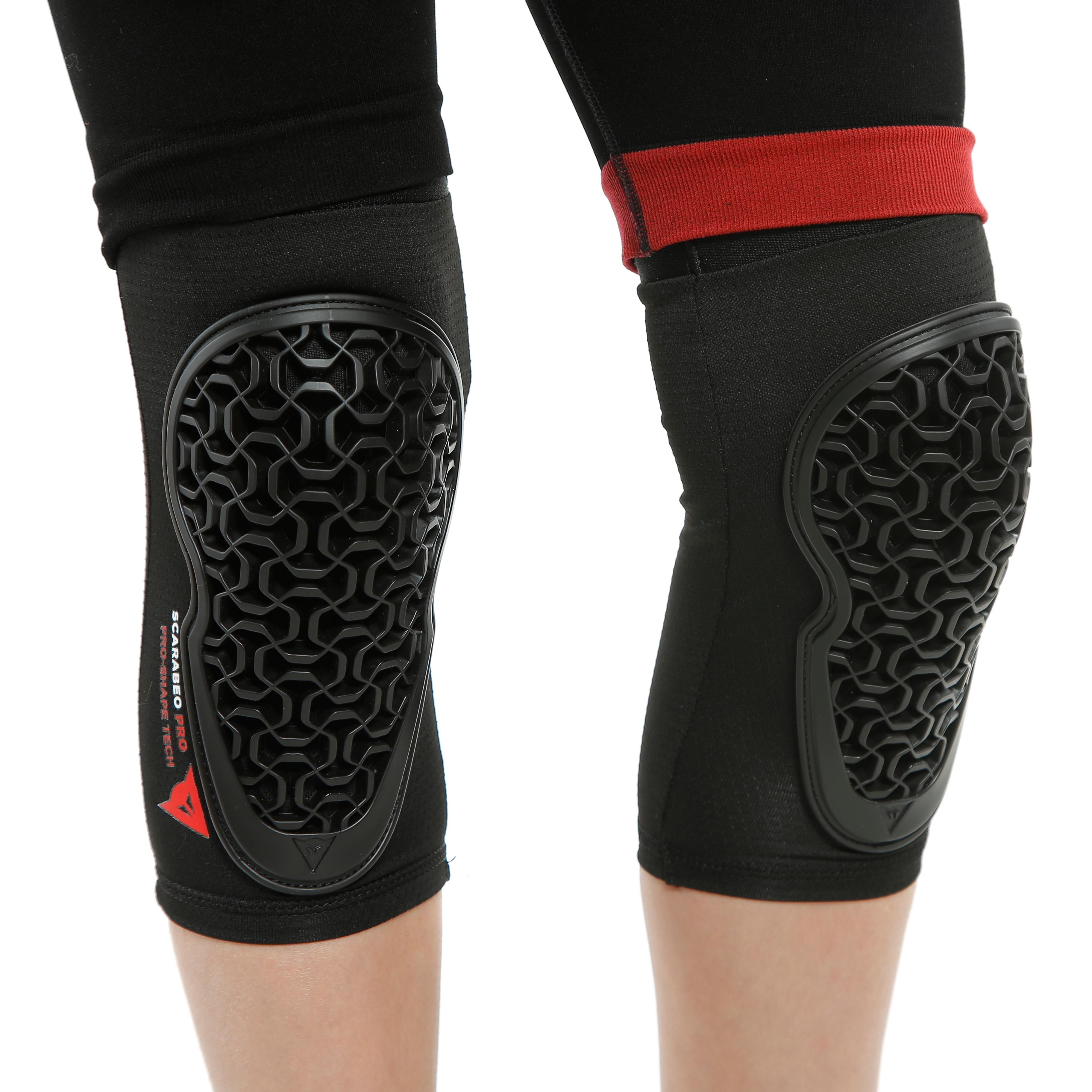 SCARABEO PRO - BIKE KNEE GUARDS FOR KIDS - BLACK - 10