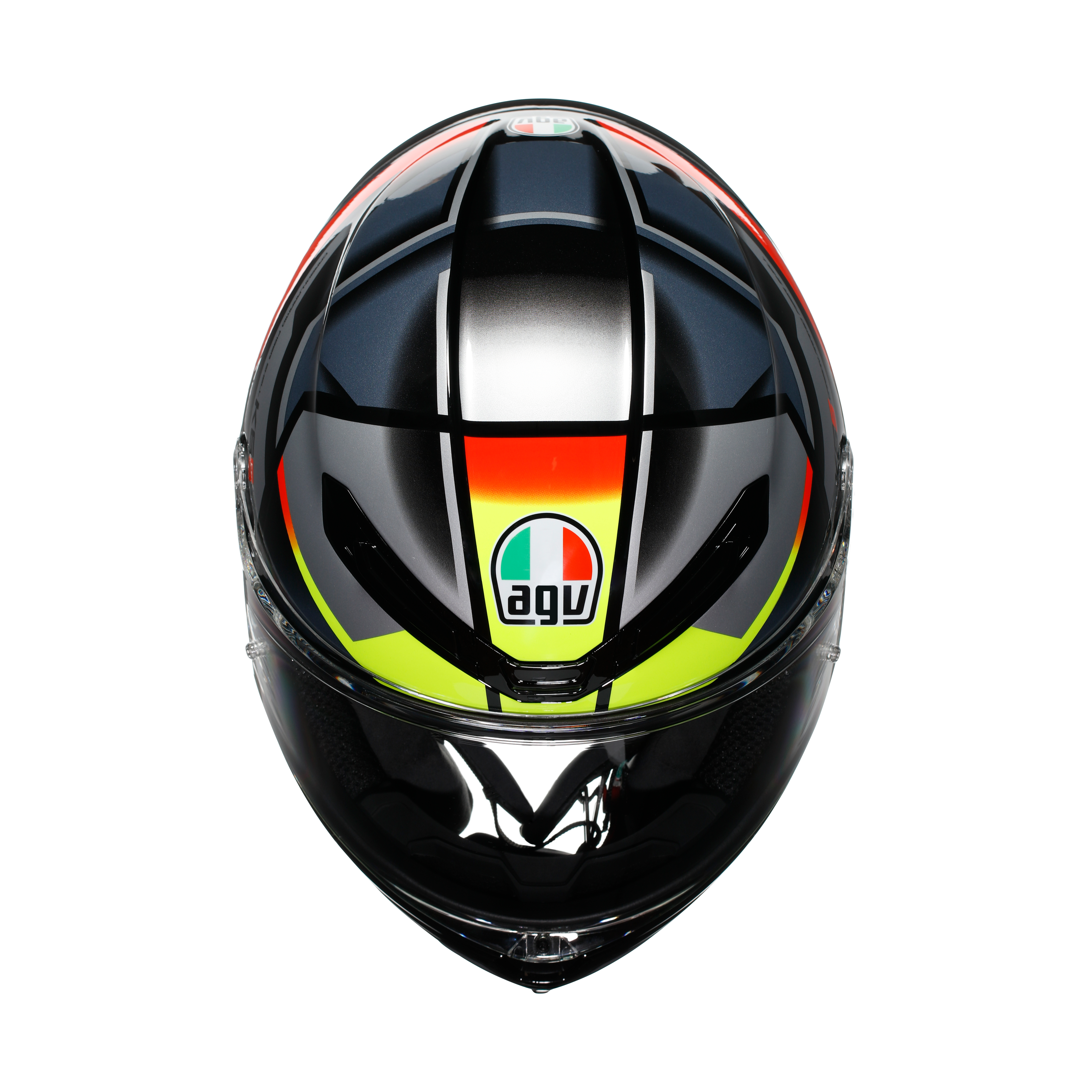 K6 S ERAZER BLACK/RED/YELLOW FLUO - MOTORBIKE FULL FACE HELMET DOT (E2206) -  - 5