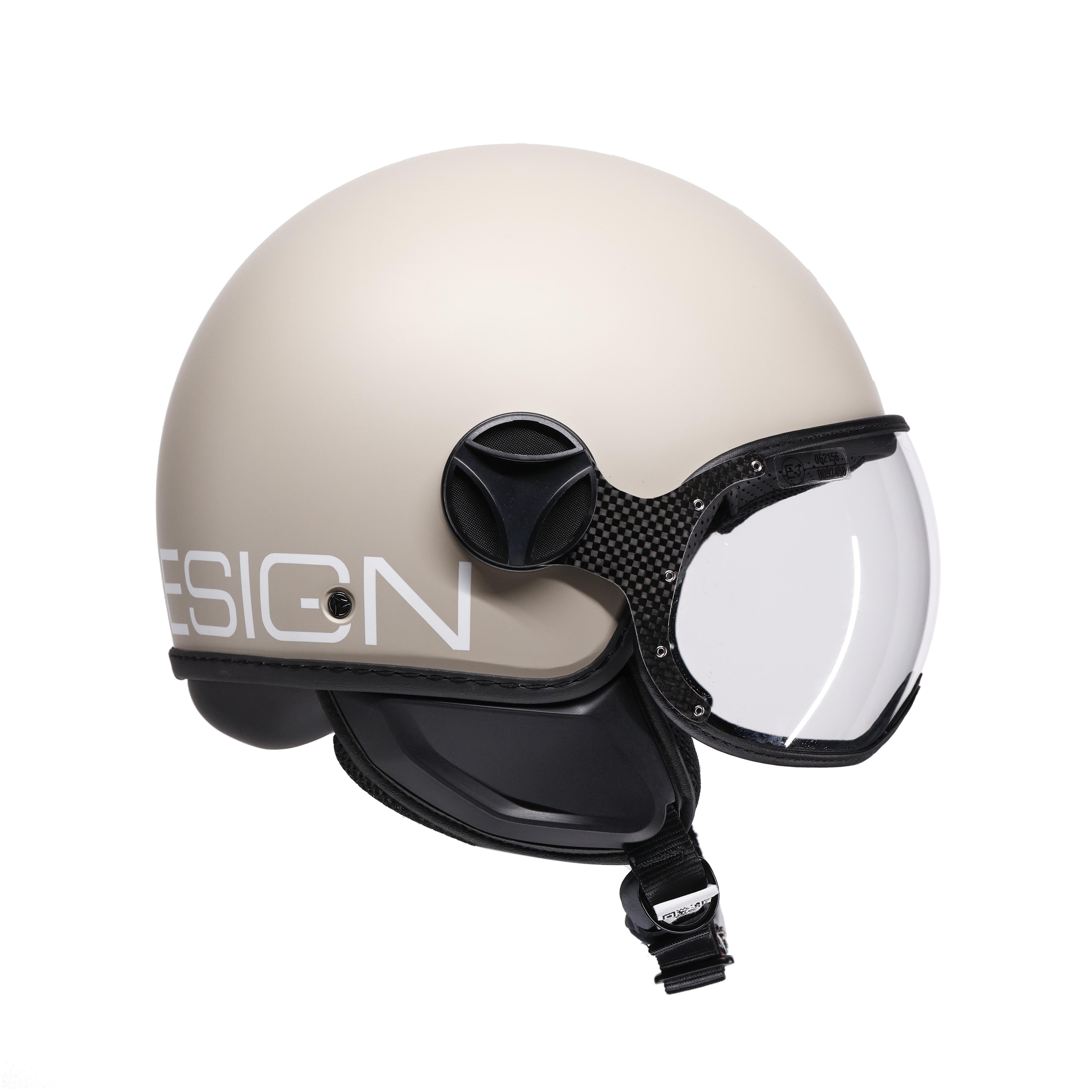 MOMODESIGN FGTR CLASSIC - JET-HELM MIT VISIER E2206 - CANDY MATT MALTED MILK/WHITE -  - 3