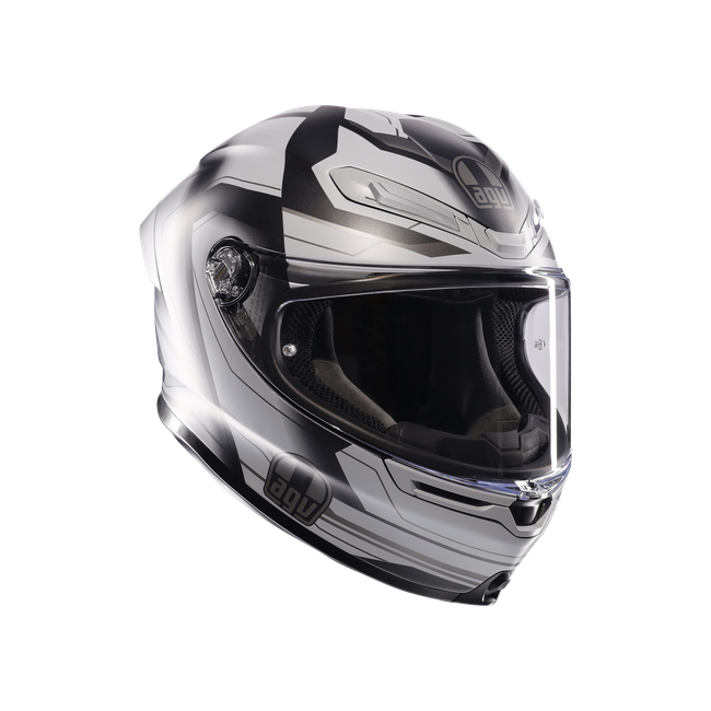 Agv Unisex Ultrasonic Matt Black/Grey - K6 S - Motorbike Full Face Helmet E2206, Size: Xxl