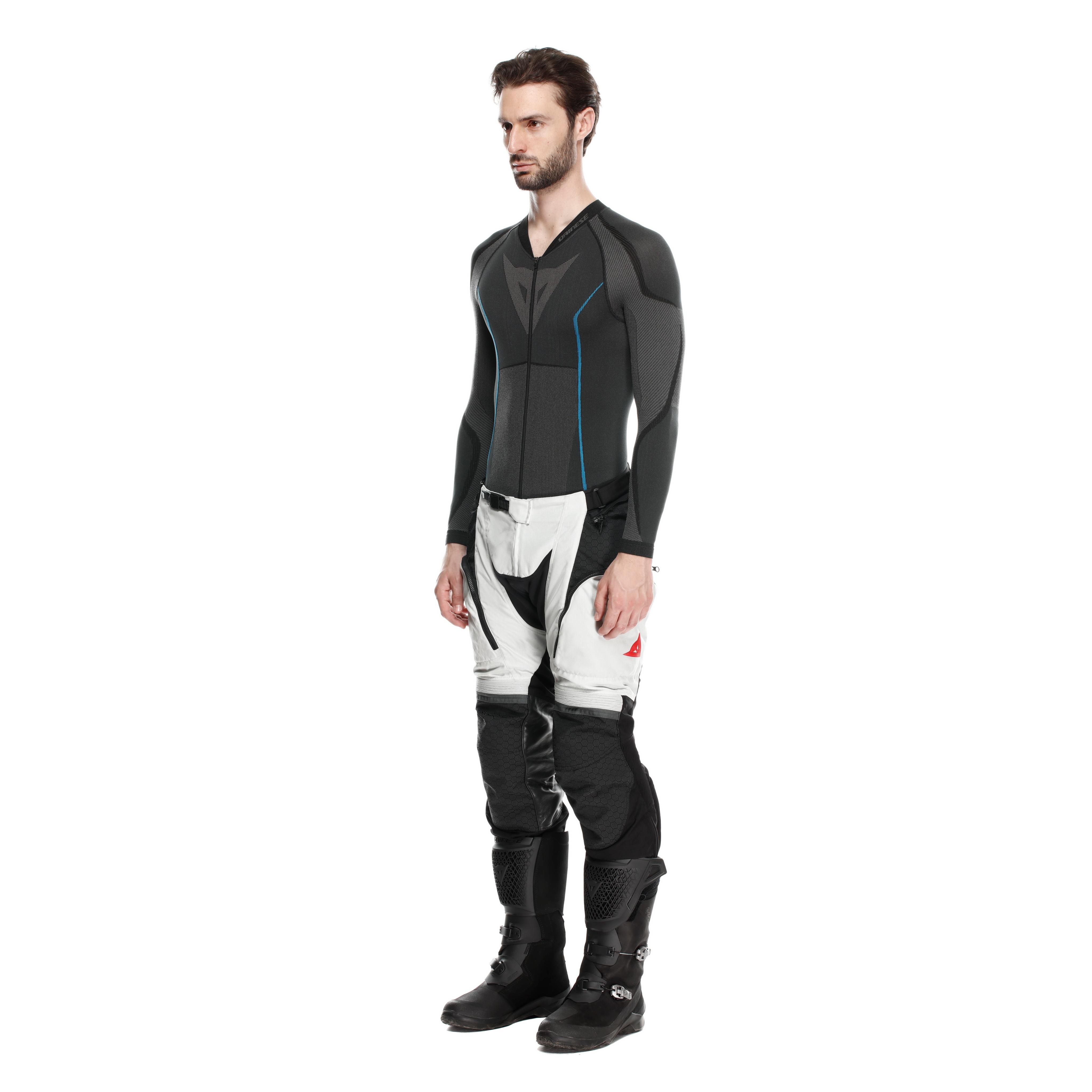 SUPER ADVENTURE ABS&Oslash;LUTESHELL&trade; - MEN OFF-ROAD MOTORCYCLE PANTS - BLACK/GLACIER-GREY/RED - 15