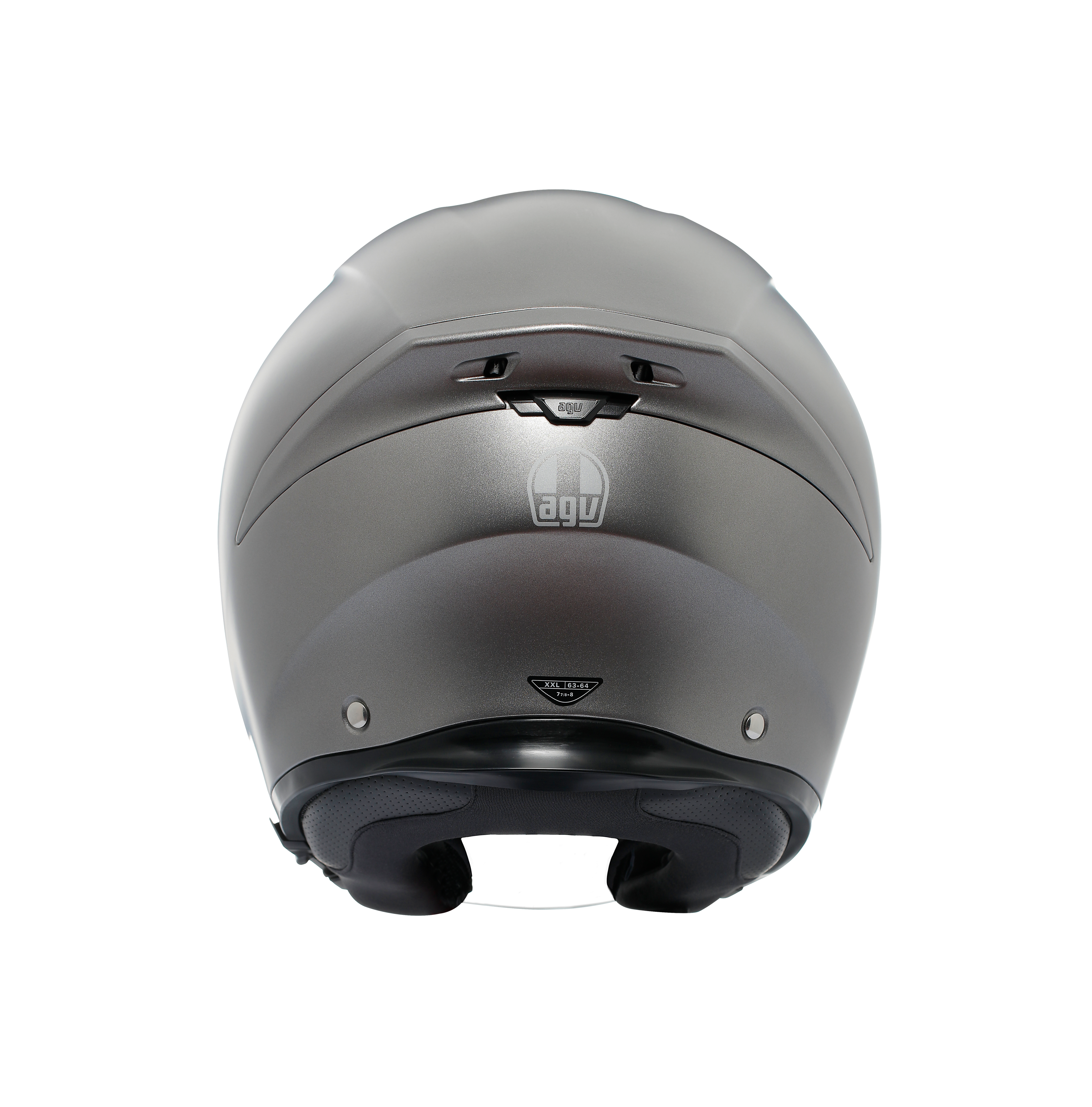 K5 JET EVO MONO MATT LUNA GREY - MOTORBIKE OPEN FACE HELMET E2206 -  - 5