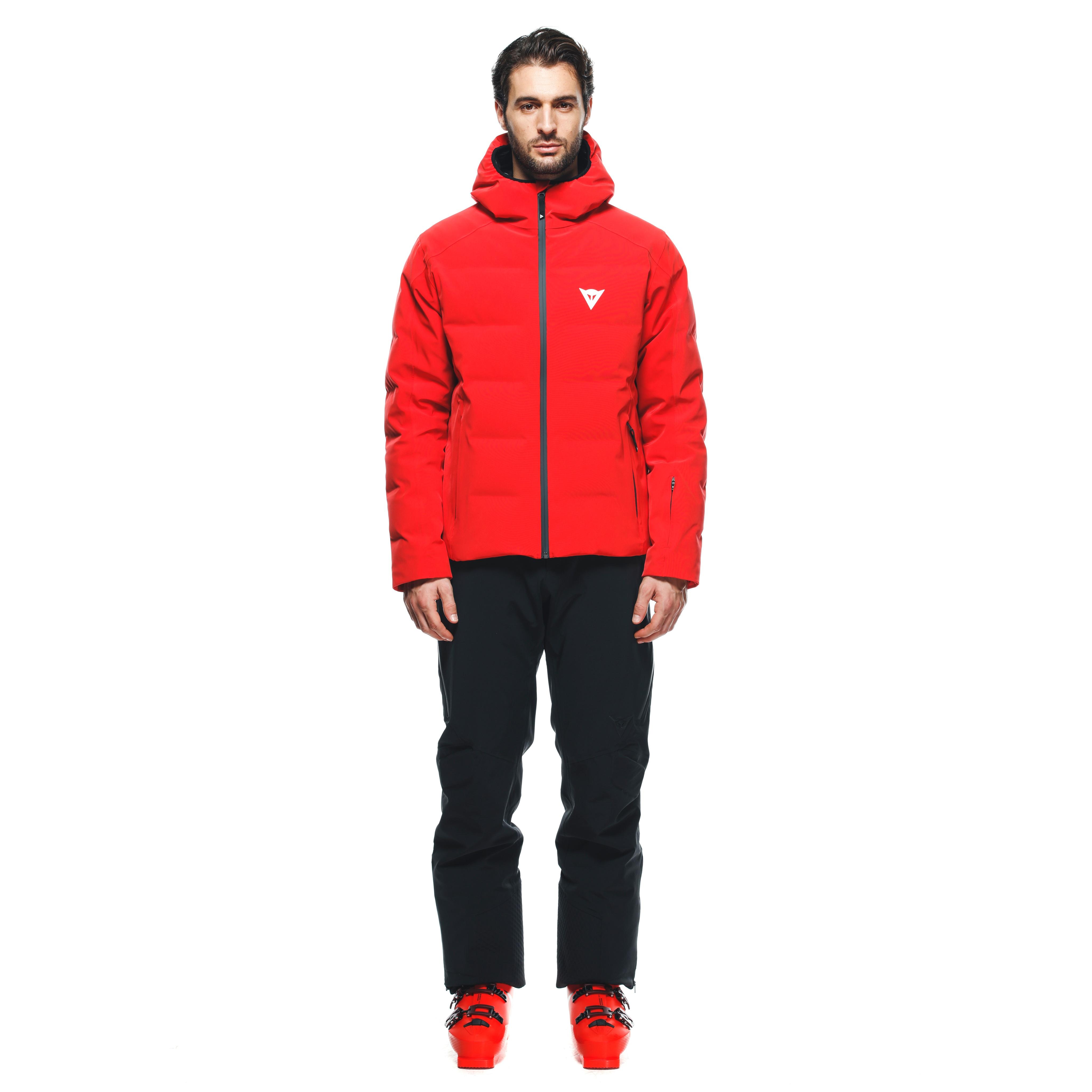 MEN'S WATERPROOF SKI DOWN JACKET - FIRE-RED - 3