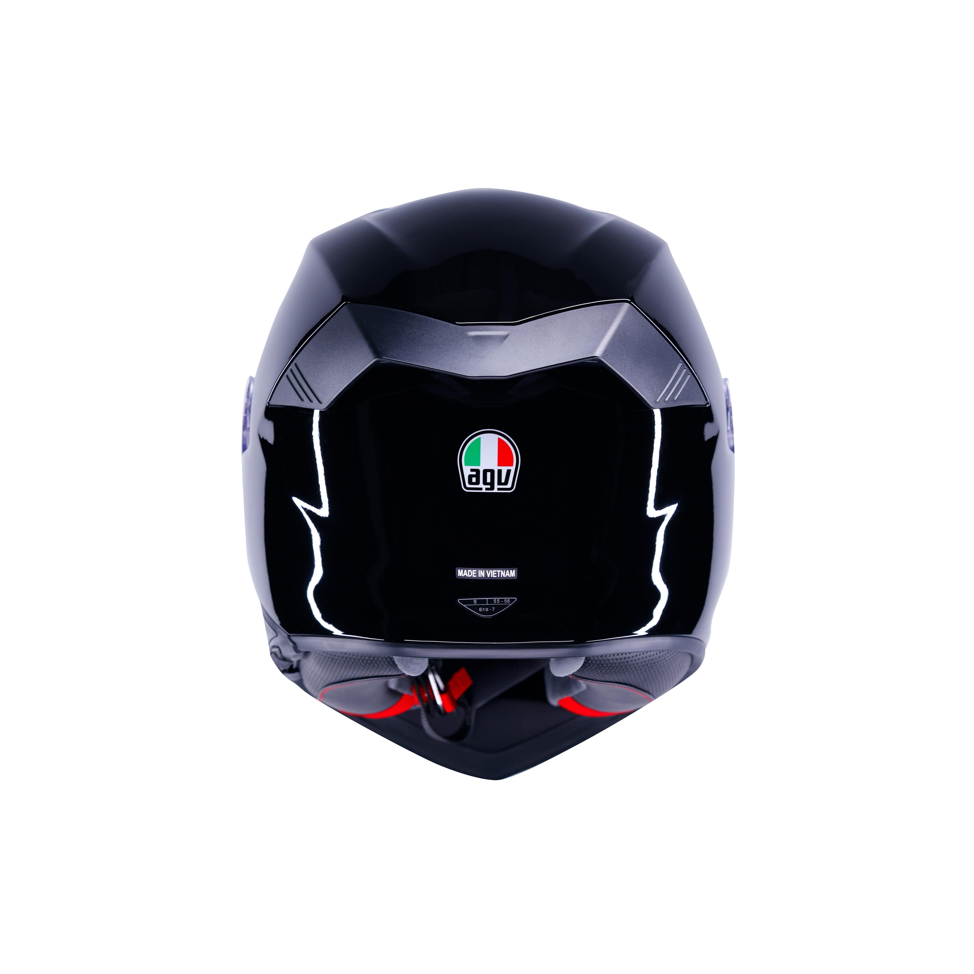 K5 MONO BLACK - FULL-FACE MOTORCYCLE HELMET E2206 -  - 3