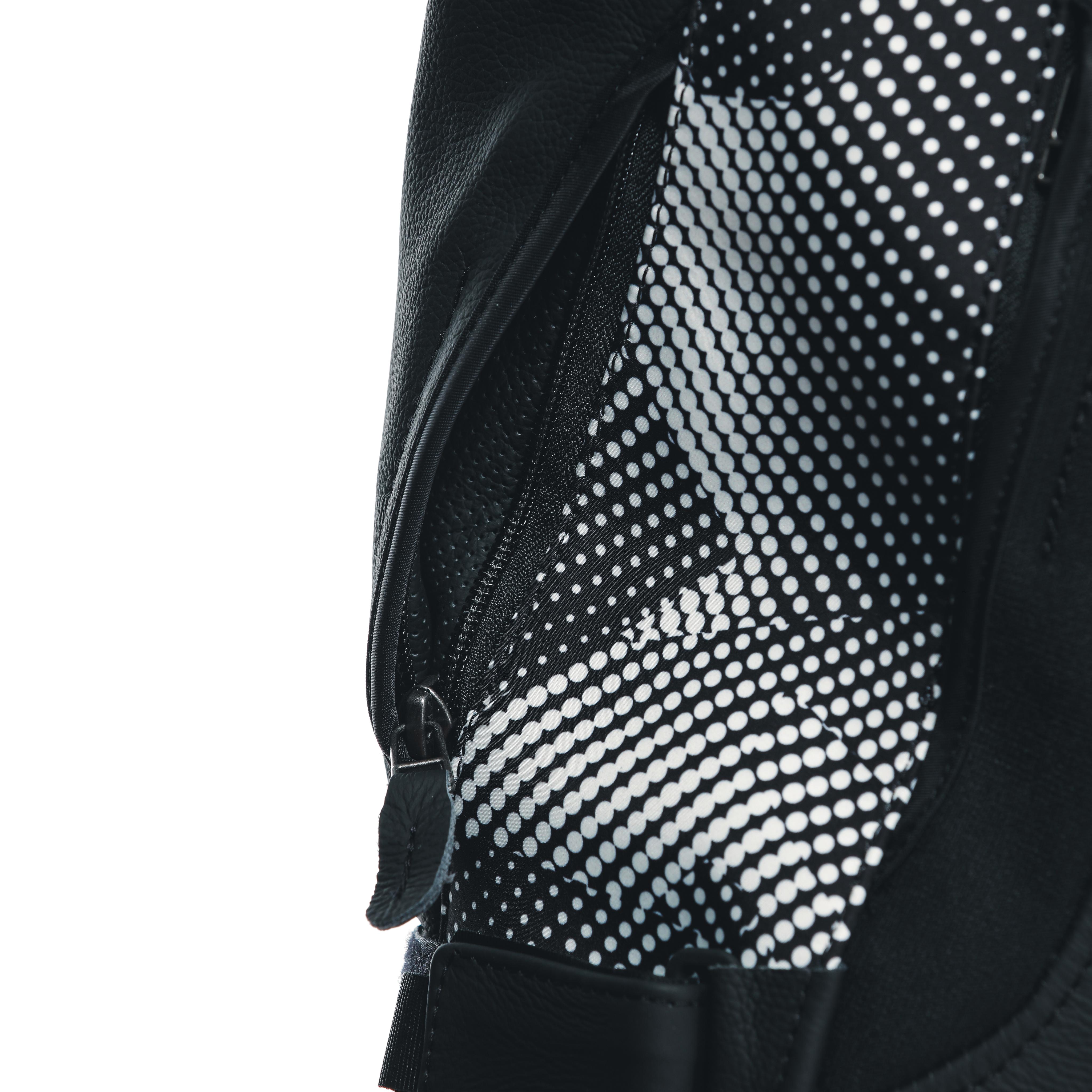 AVRO 5 - GIACCA MOTO IN PELLE DONNA - BLACK/BLACK/WHITE - 11
