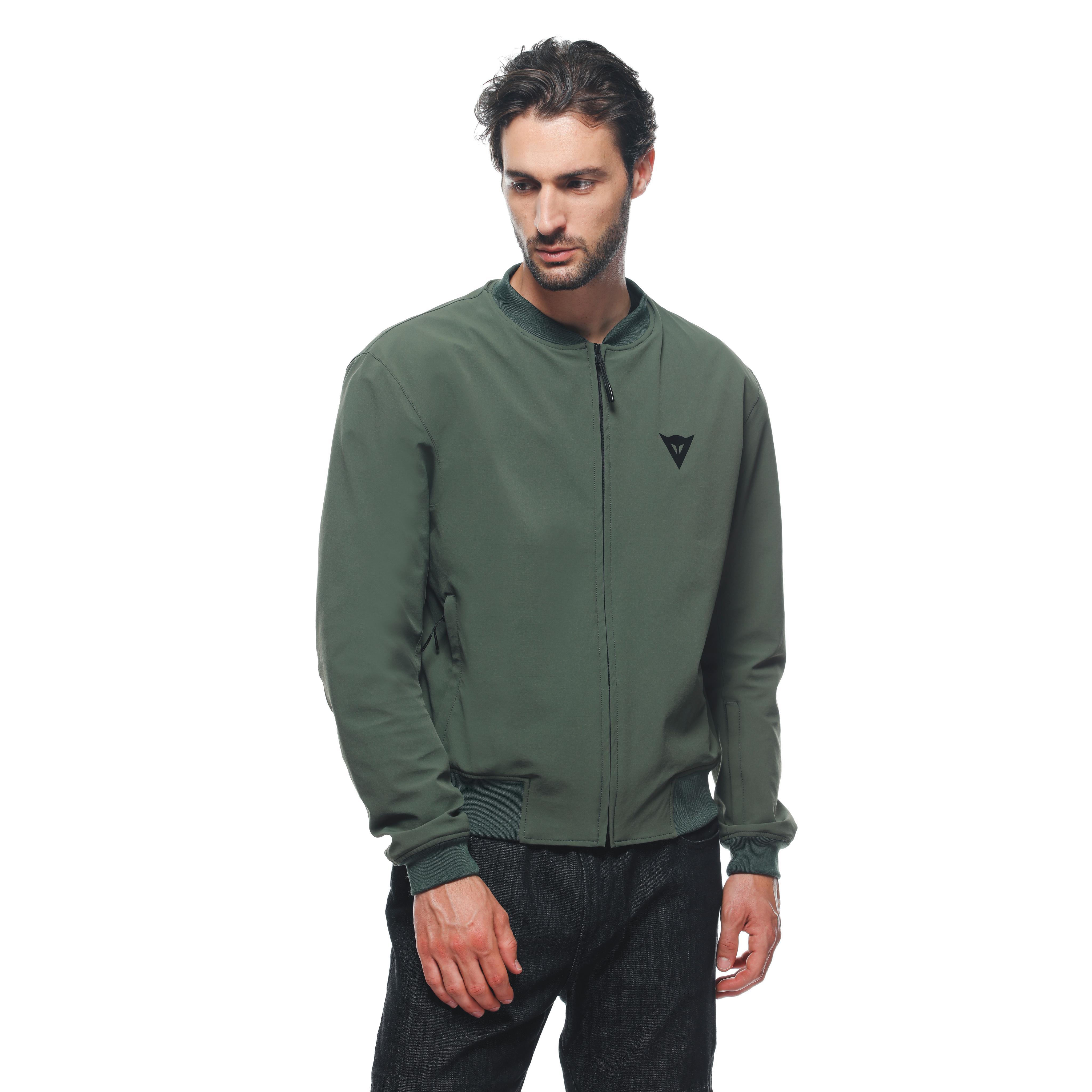 BHYDE NO-WIND TEX - MEN'S MOTORCYCLE JACKET IN FABRIC - GREEN - 6