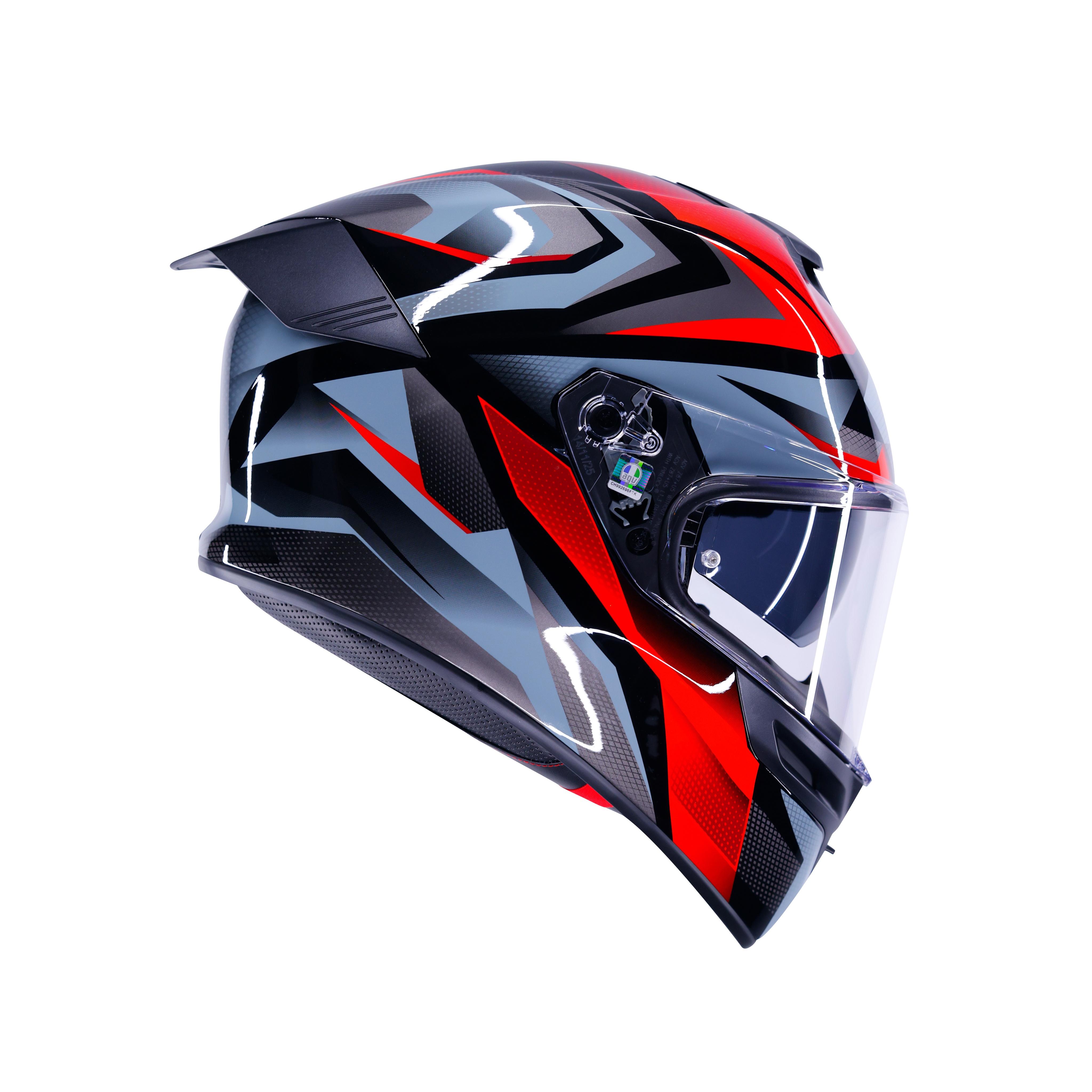 K5 MUNOR BLACK/RED - FULL-FACE MOTORCYCLE HELMET E2206 -  - 1