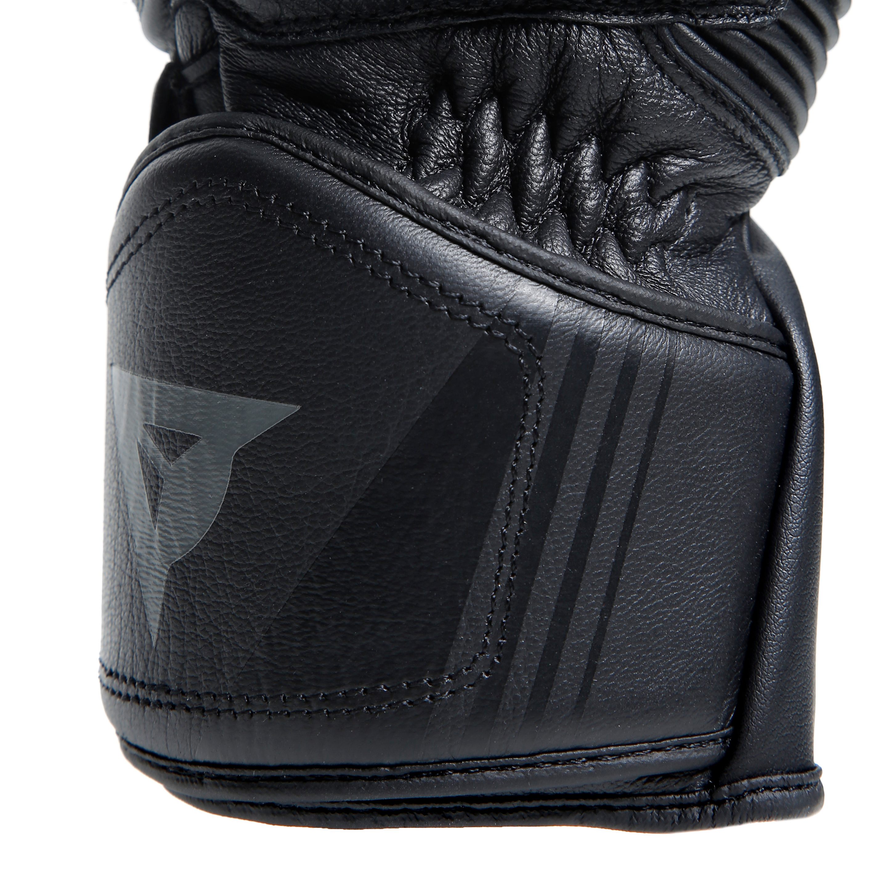 DRUID 4 - GUANTI MOTO IN PELLE UOMO - BLACK/BLACK/CHARCOAL-GREY - 8