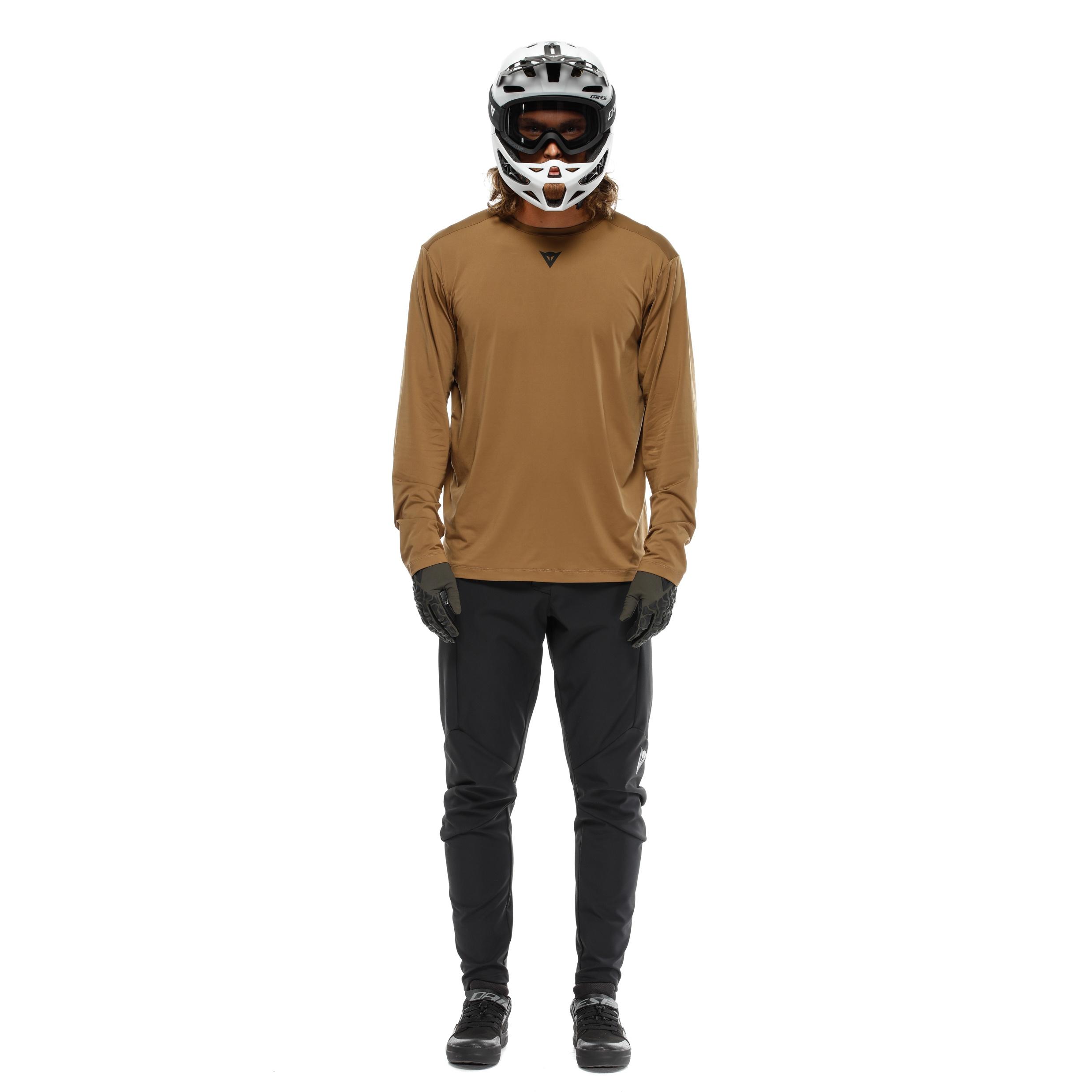 HG ROX JERSEY LS - MEN'S LONG SLEEVE BIKE T-SHIRT - BROWN - 3