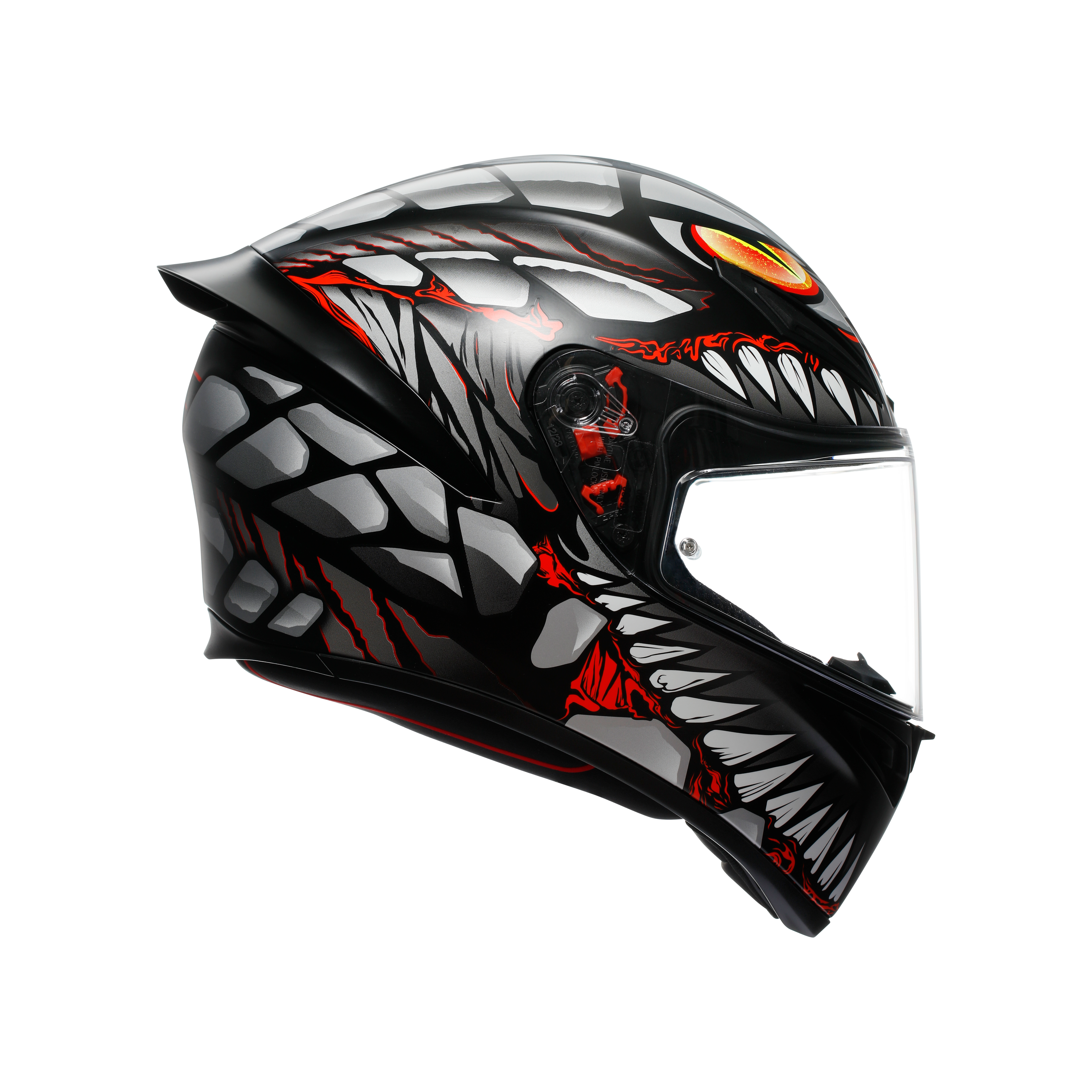 K1 S LYZARD MATT BLACK/GREY/RED - CASCO MOTO INTEGRAL DOT (E2206) -  - 1