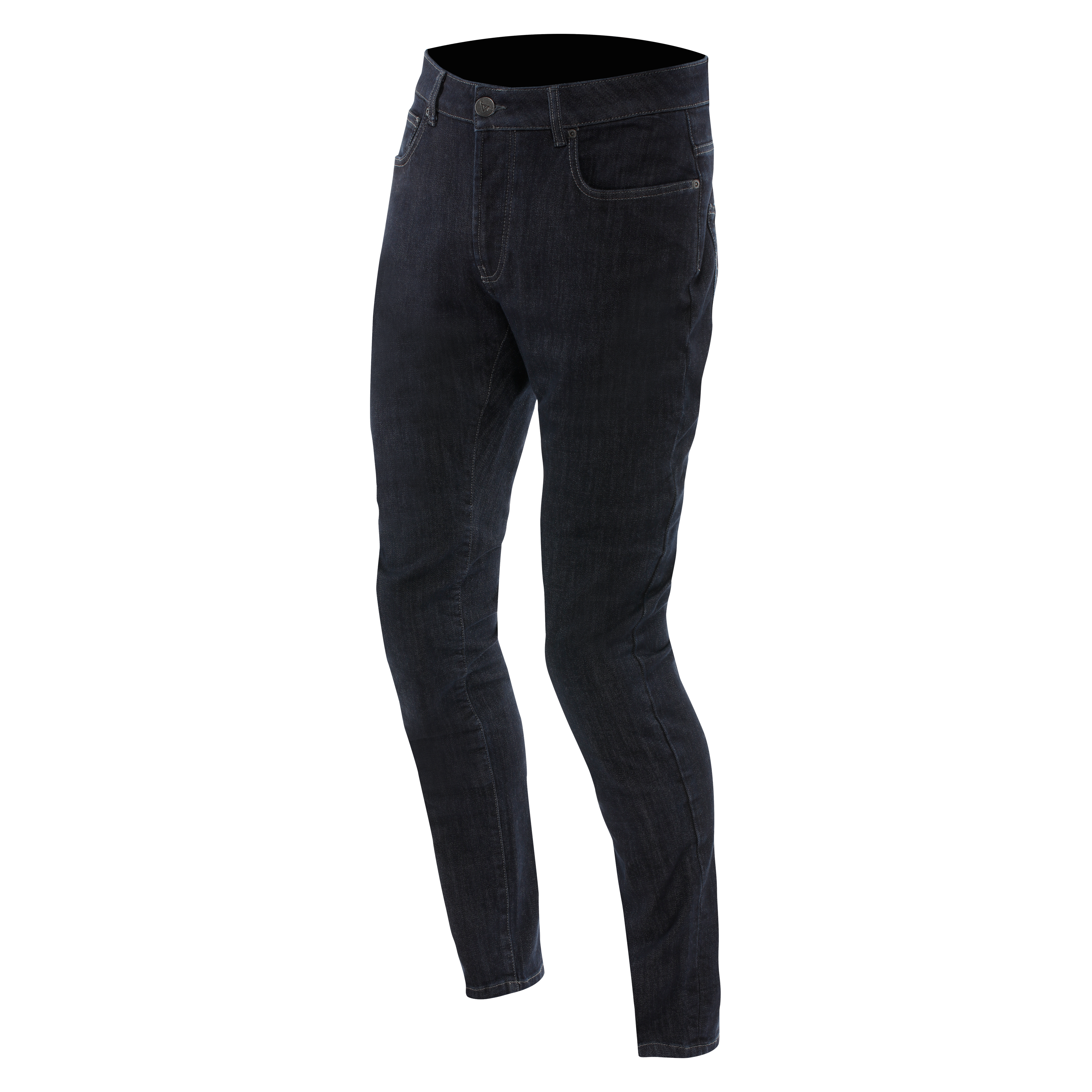 5-POCKET DENIM - MEN REGULAR TAPERED MOTORCYCLE JEANS - DEEP-BLUE - 1
