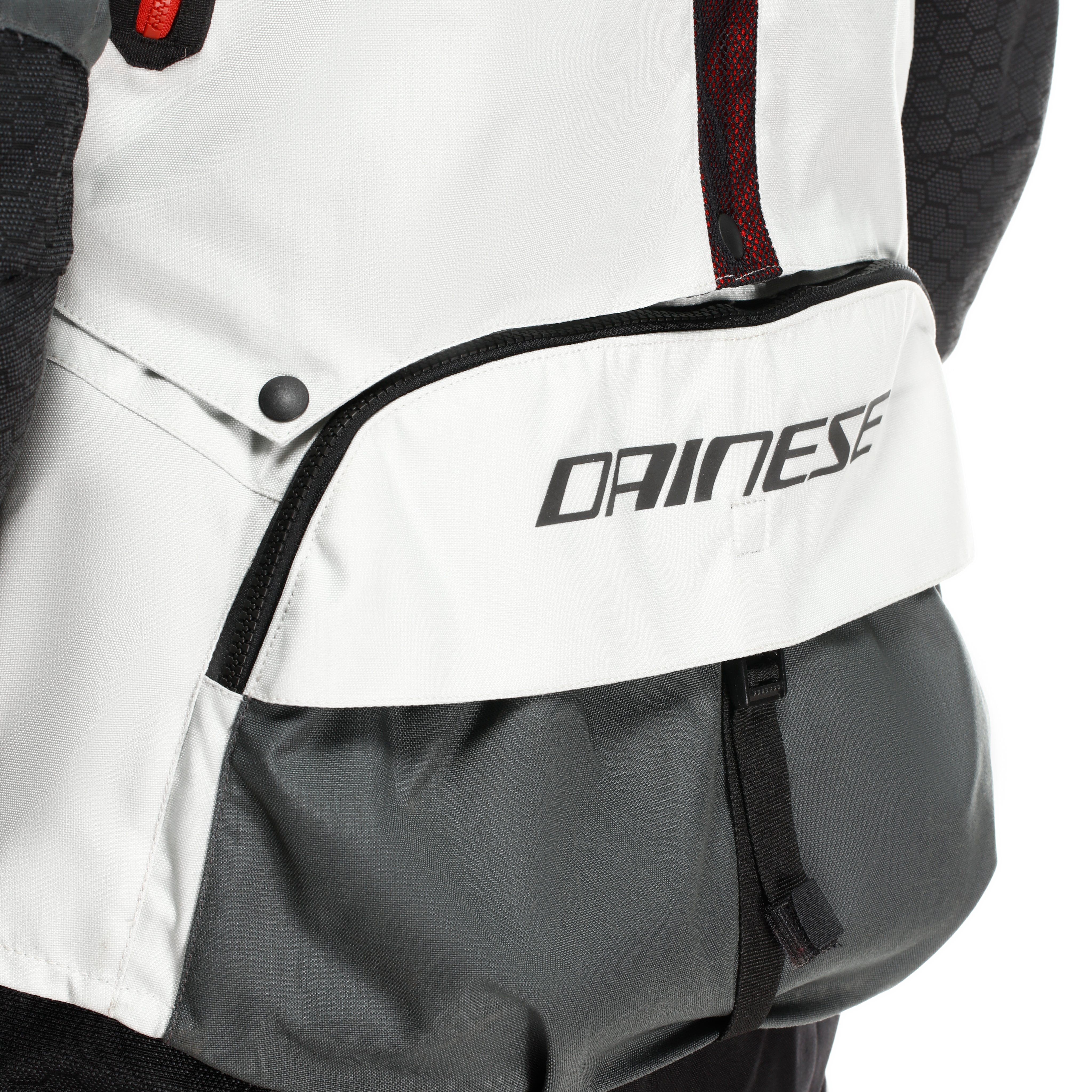 SUPER ADVENTURE ABS&Oslash;LUTESHELL&trade; - MEN MOTORCYCLE OFF-ROAD JACKET - GLACIER-GREY/IRON-GATE/RED - 12