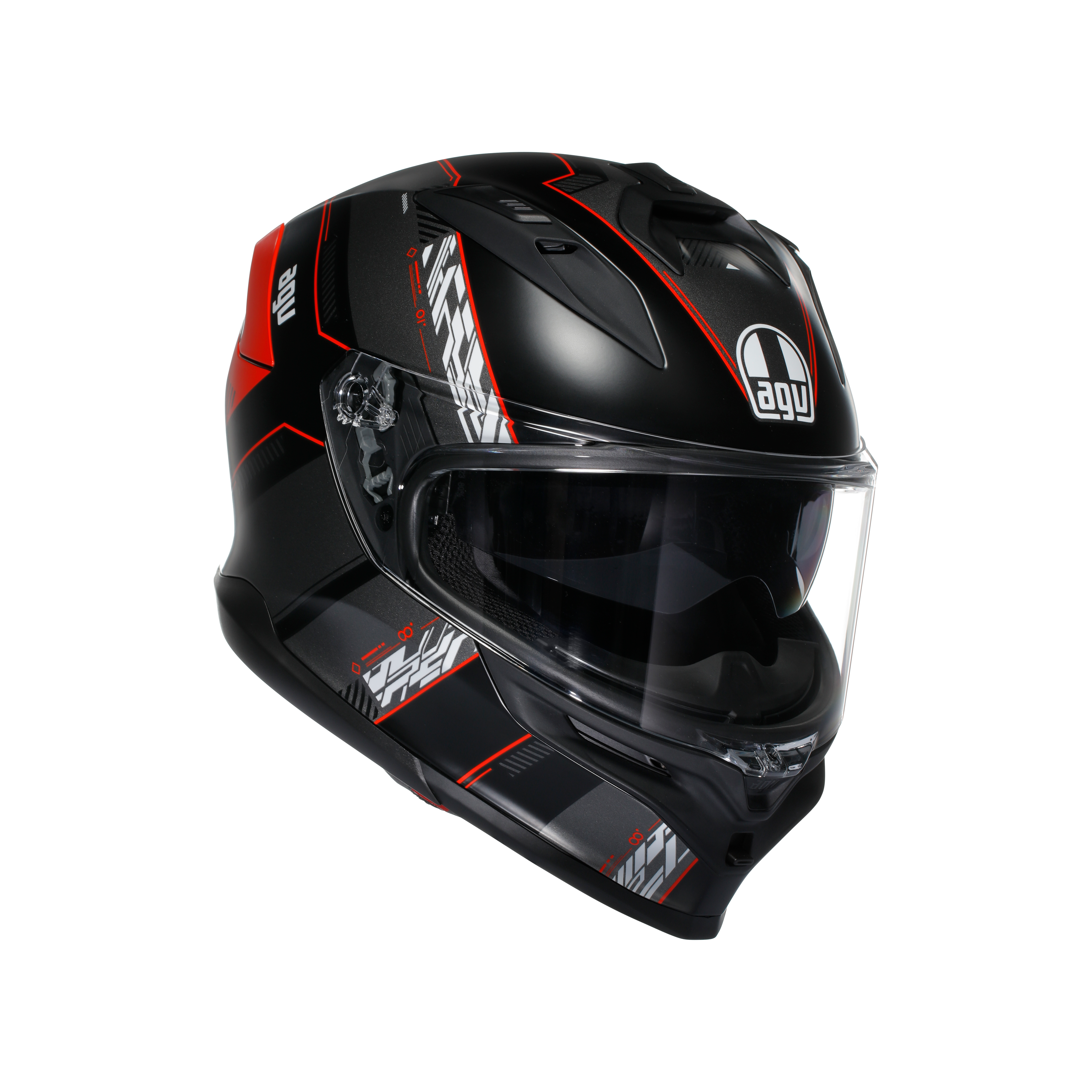 K7 MPLK KYBER MATT BLACK/RED - MOTORBIKE FULL FACE HELMET DOT (E2206) -  - 1
