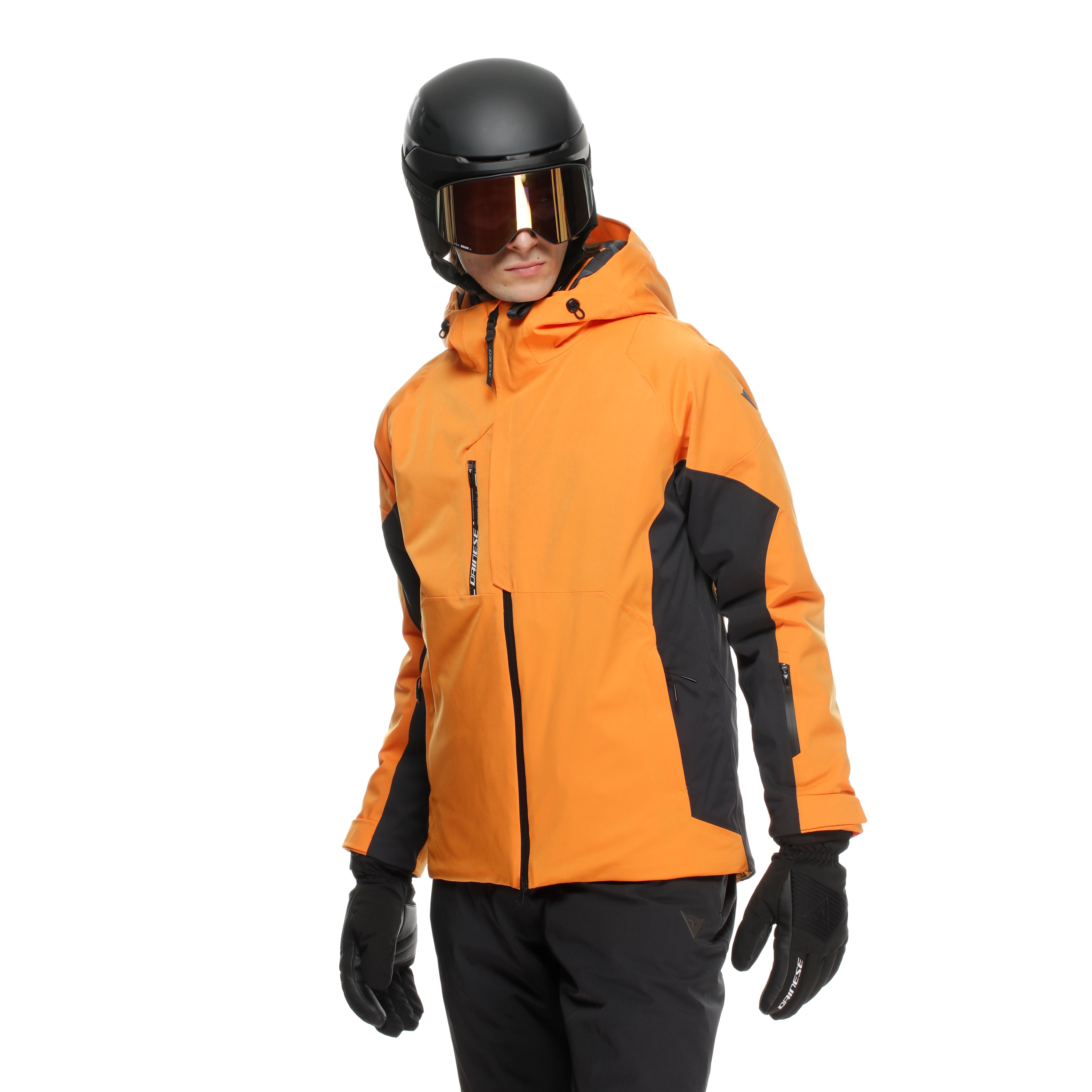 ETRA AEROSENSE-DRY - MEN'S SKI JACKET - ORIOLE ORANGE/STRETCH LIMO - 3