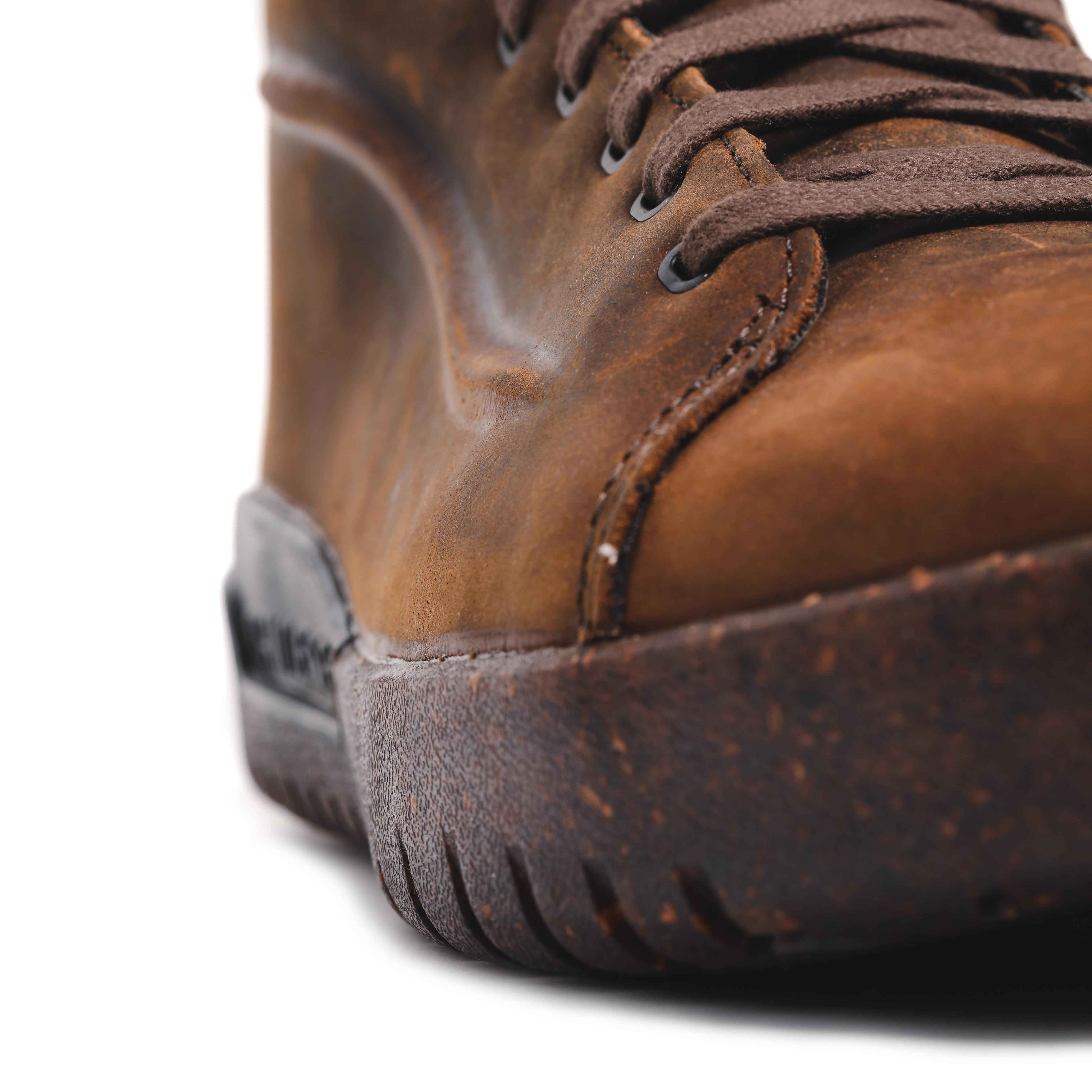 METRACTIVE D-WP - MEN'S WATERPROOF MOTORCYCLE SHOES - BROWN/NATURAL-RUBBER - 7