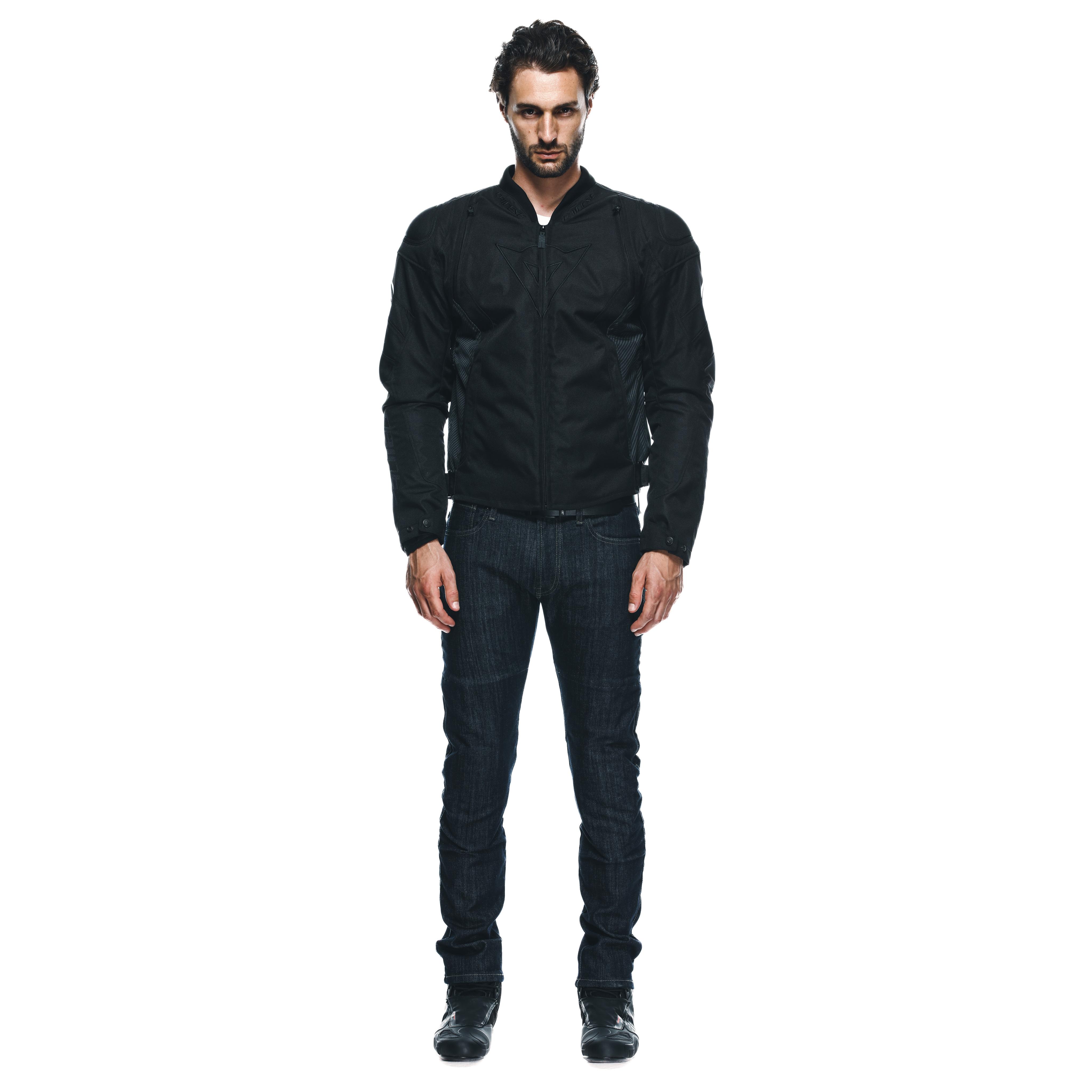 AVRO 5 - MEN'S FABRIC MOTORCYCLE JACKET - BLACK/BLACK/BLACK - 3