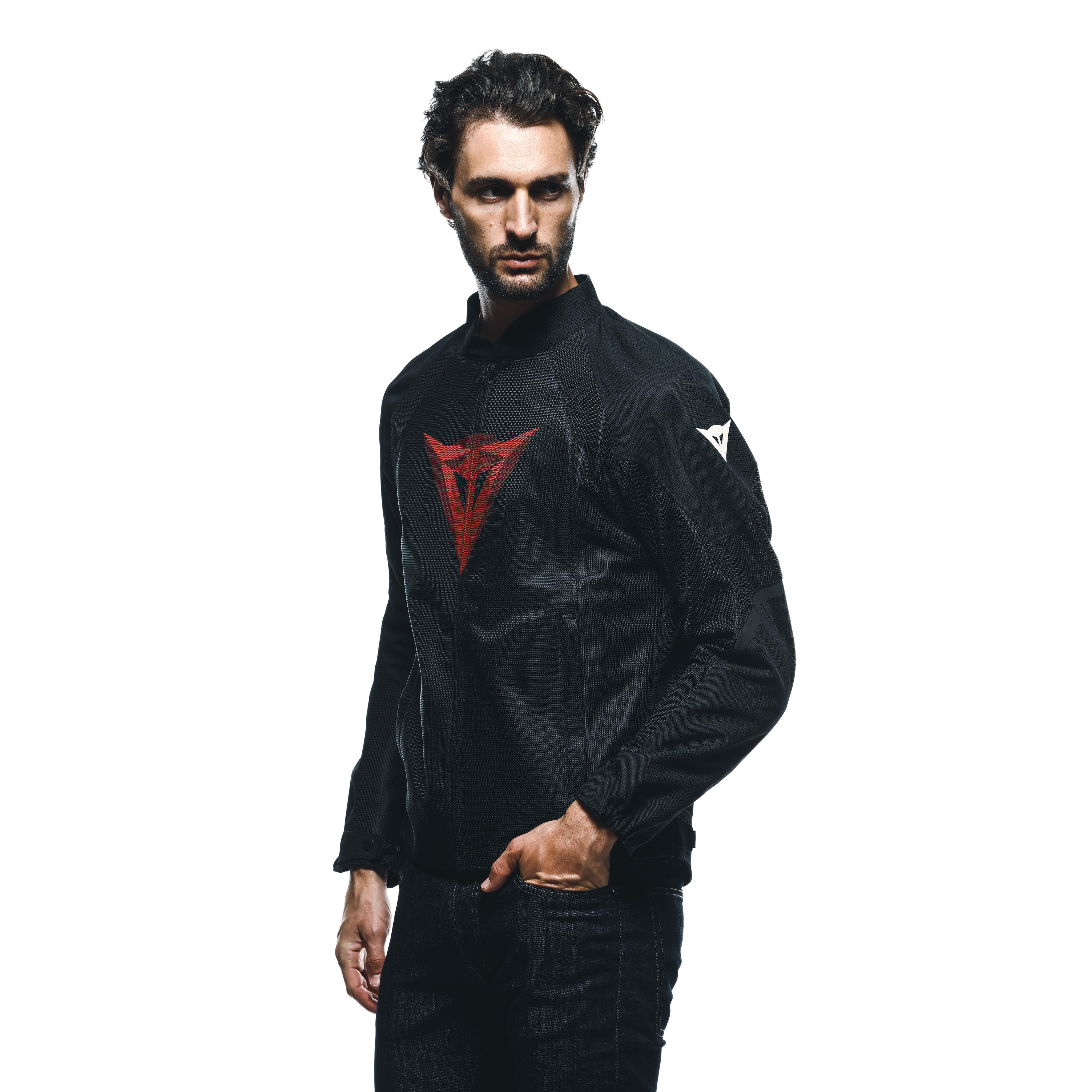HEROSPHERE AIR - GIUBBOTTO MOTO ESTIVO UOMO - BLACK/RED DIAMOND - 5