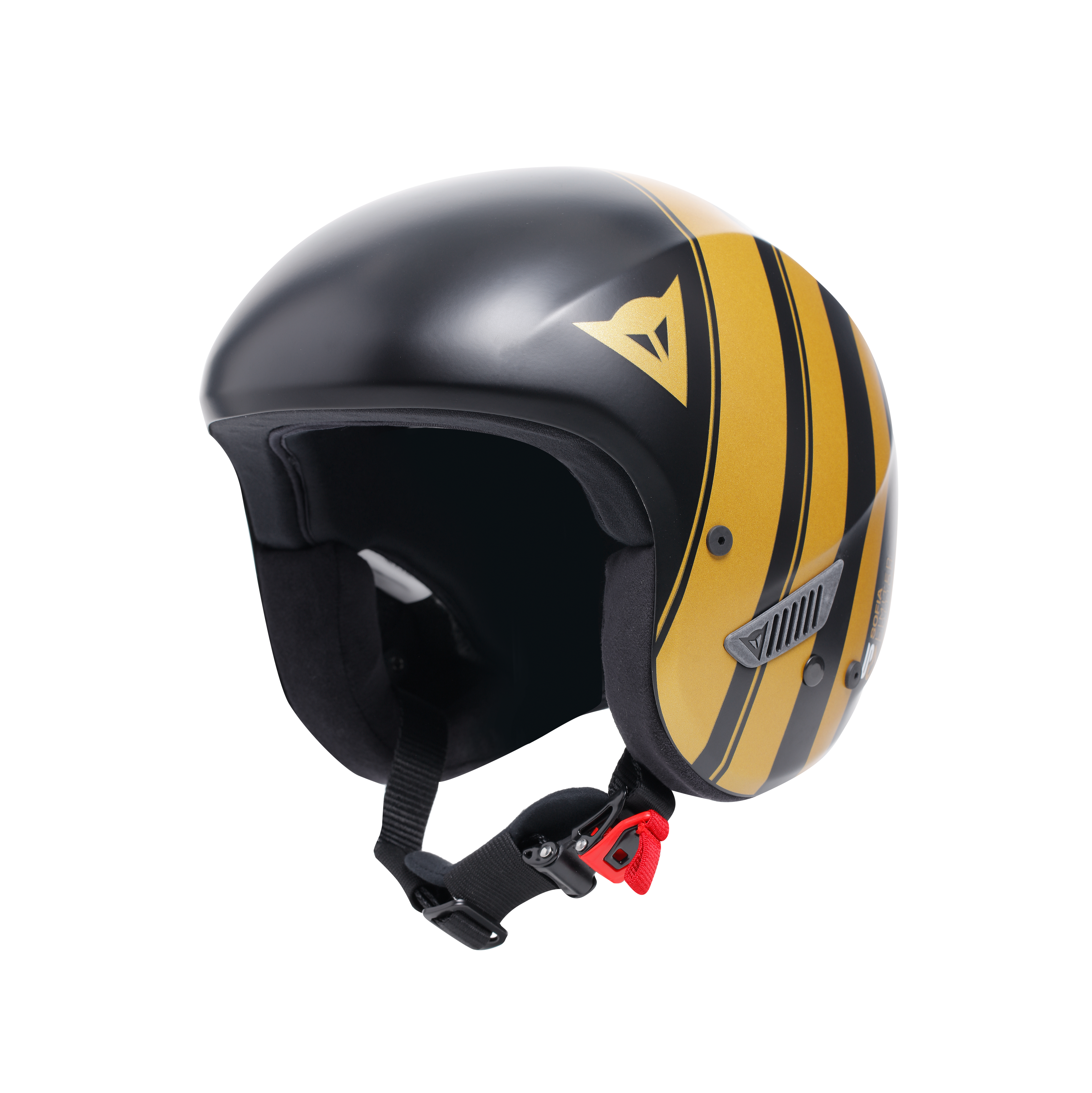 R001 REPLICA SOFIA GOGGIA SKI HELMET - BLACK/GOLD - 1