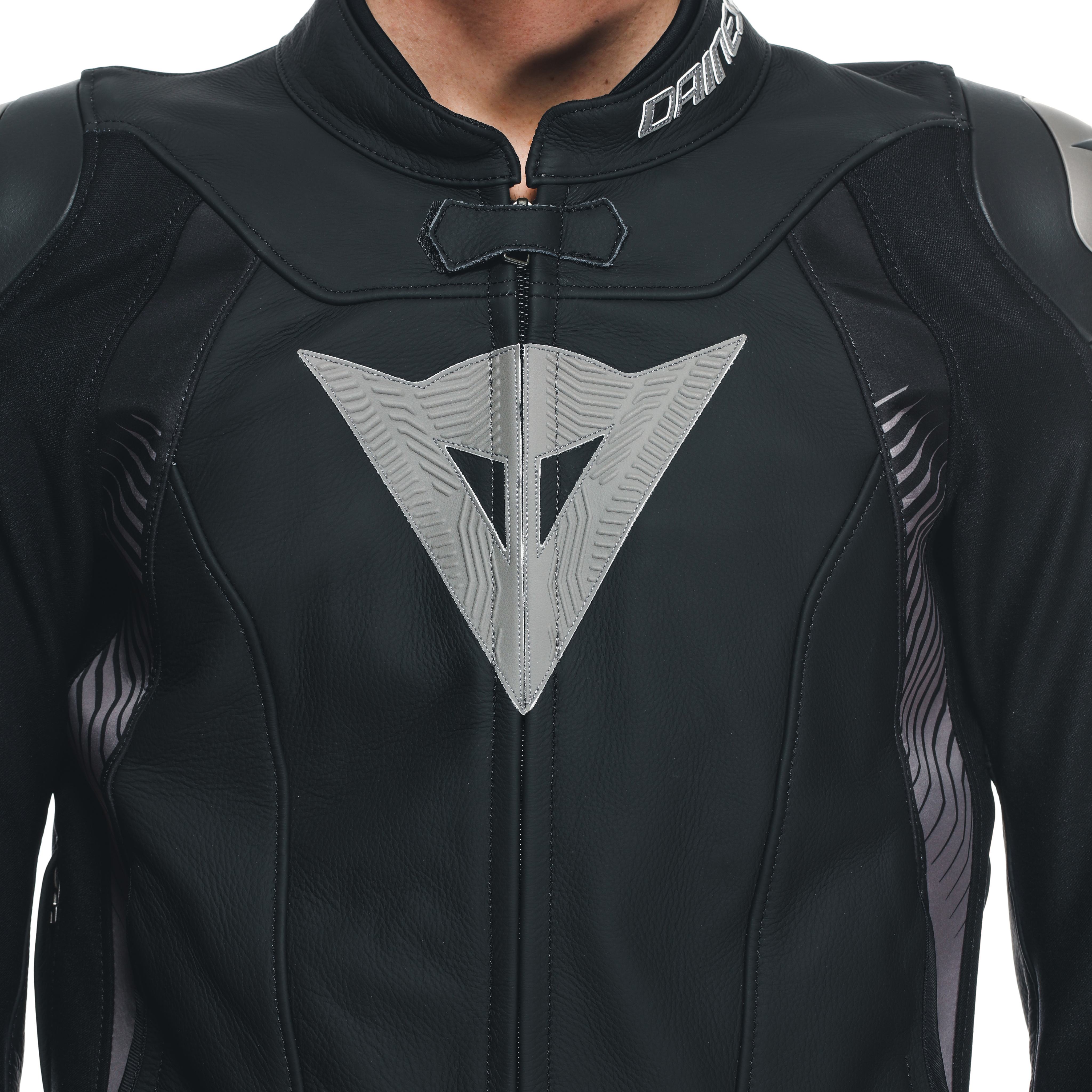SUPER SPEED 4 - MEN'S MOTORCYCLE LEATHER JACKET - BLACK-MATT/CHARCOAL-GRAY - 8