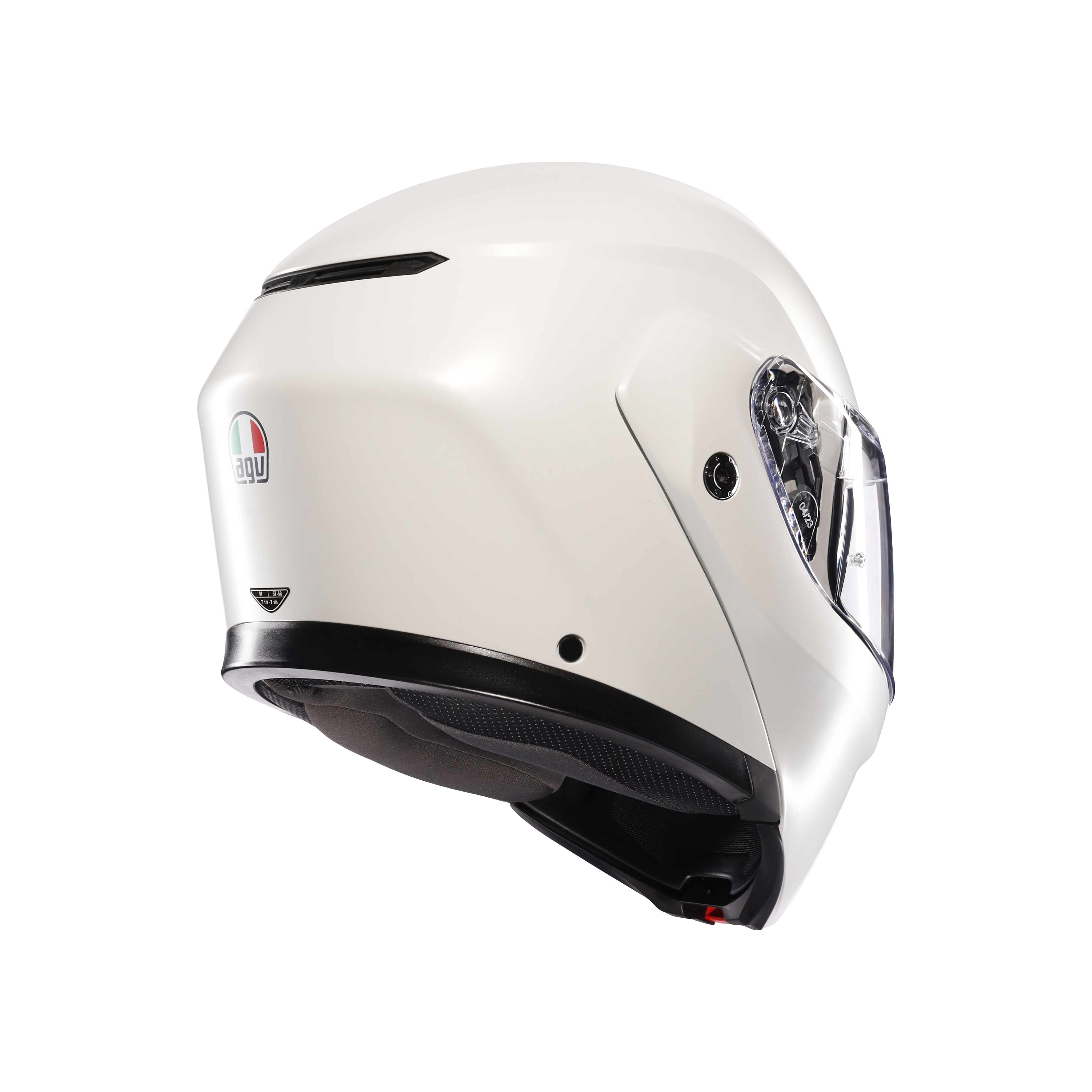 STREETMODULAR MONO MATT BLACK MATERIA WHITE - CASCO MOTO MODULAR DOT(E2206) -  - 6