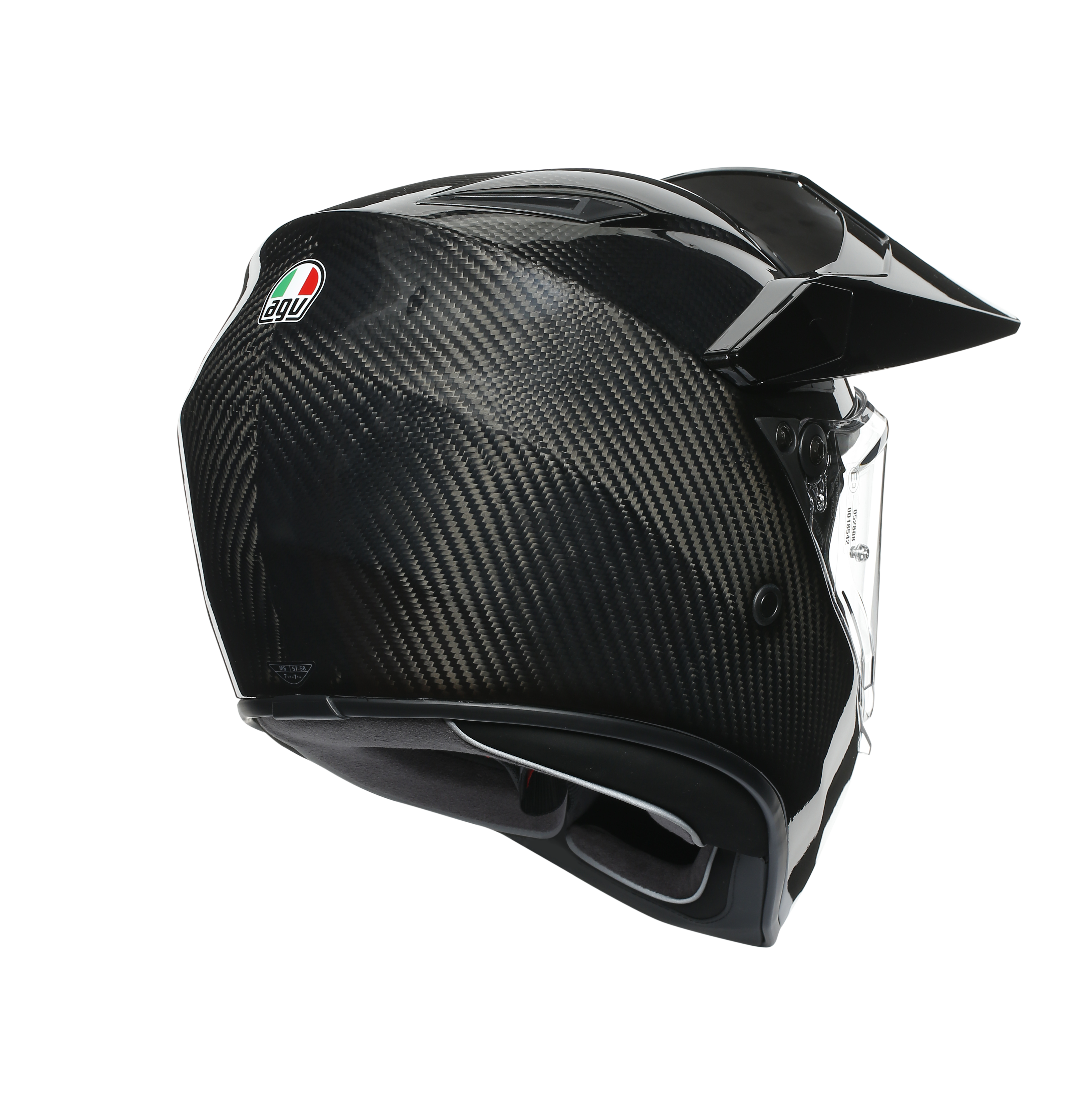AX9 AGV DOT(E2206) MPLK - MONO GLOSSY CARBON -  - 5