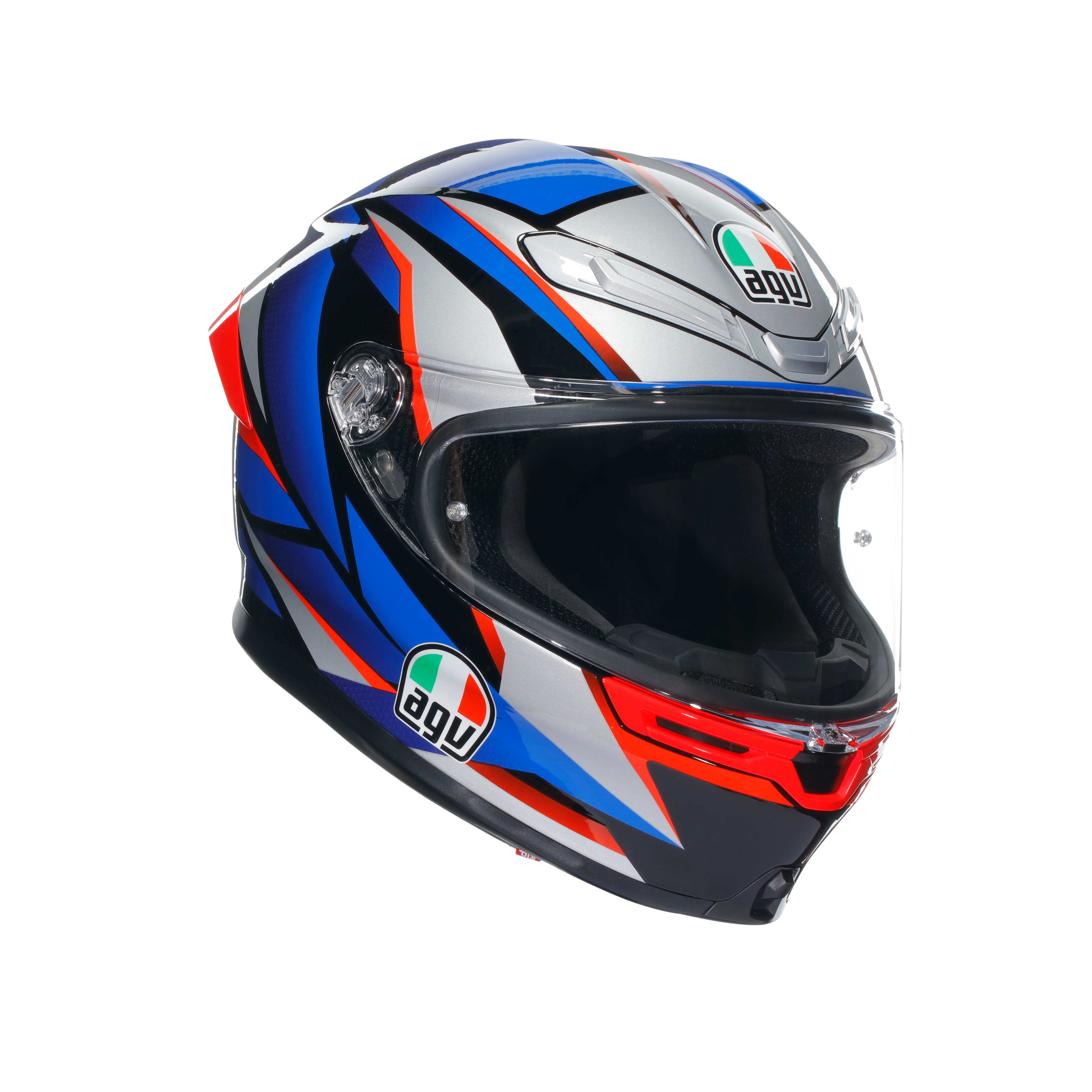 K6 S SLASHCUT BLACK/BLUE/RED - MOTORBIKE FULL FACE HELMET DOT (E2206) -  - 6