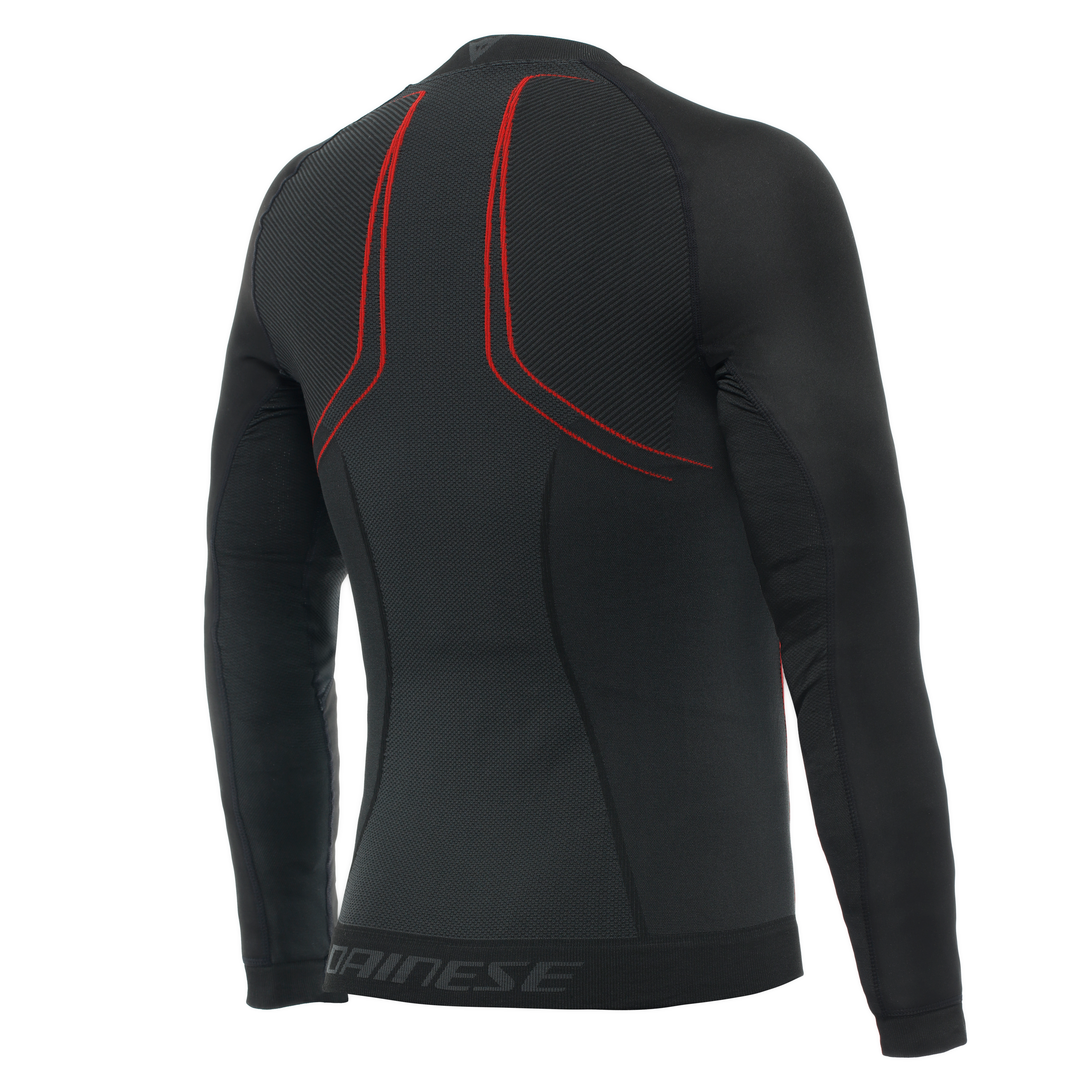 THERMAL MOTORCYCLE WINDPROOF LONG SLEEVE SHIRT MEN - MID LAYER WINTER - BLACK/RED - 2