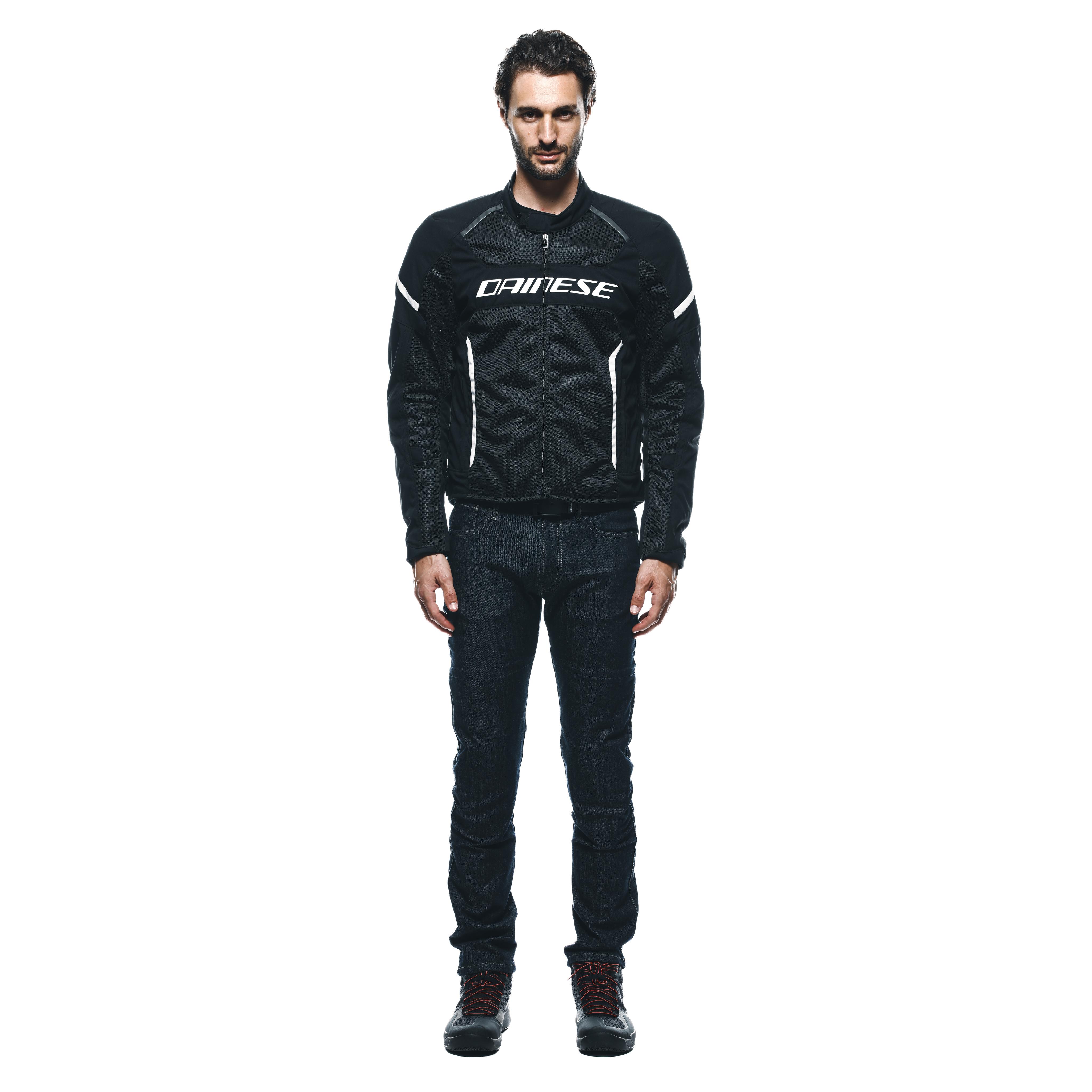 AIR FRAME 3 TEX - GIACCA MOTO ESTIVA IN TESSUTO UOMO - BLACK/BLACK/WHITE - 3