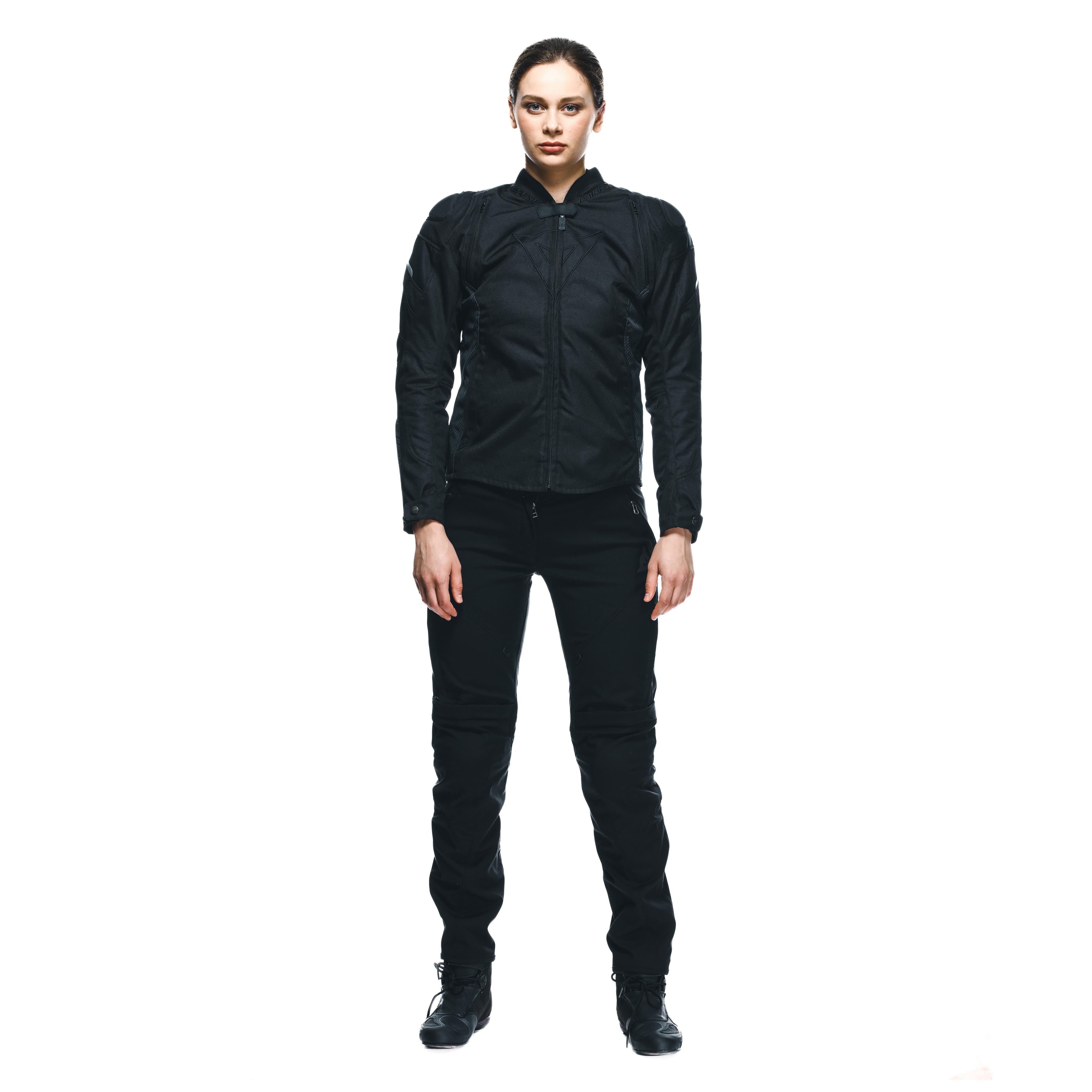 DRAKE 2 AIR - WOMEN'S SUMMER MOTORCYCLE PANTS IN FABRIC - BLACK/BLACK - 3