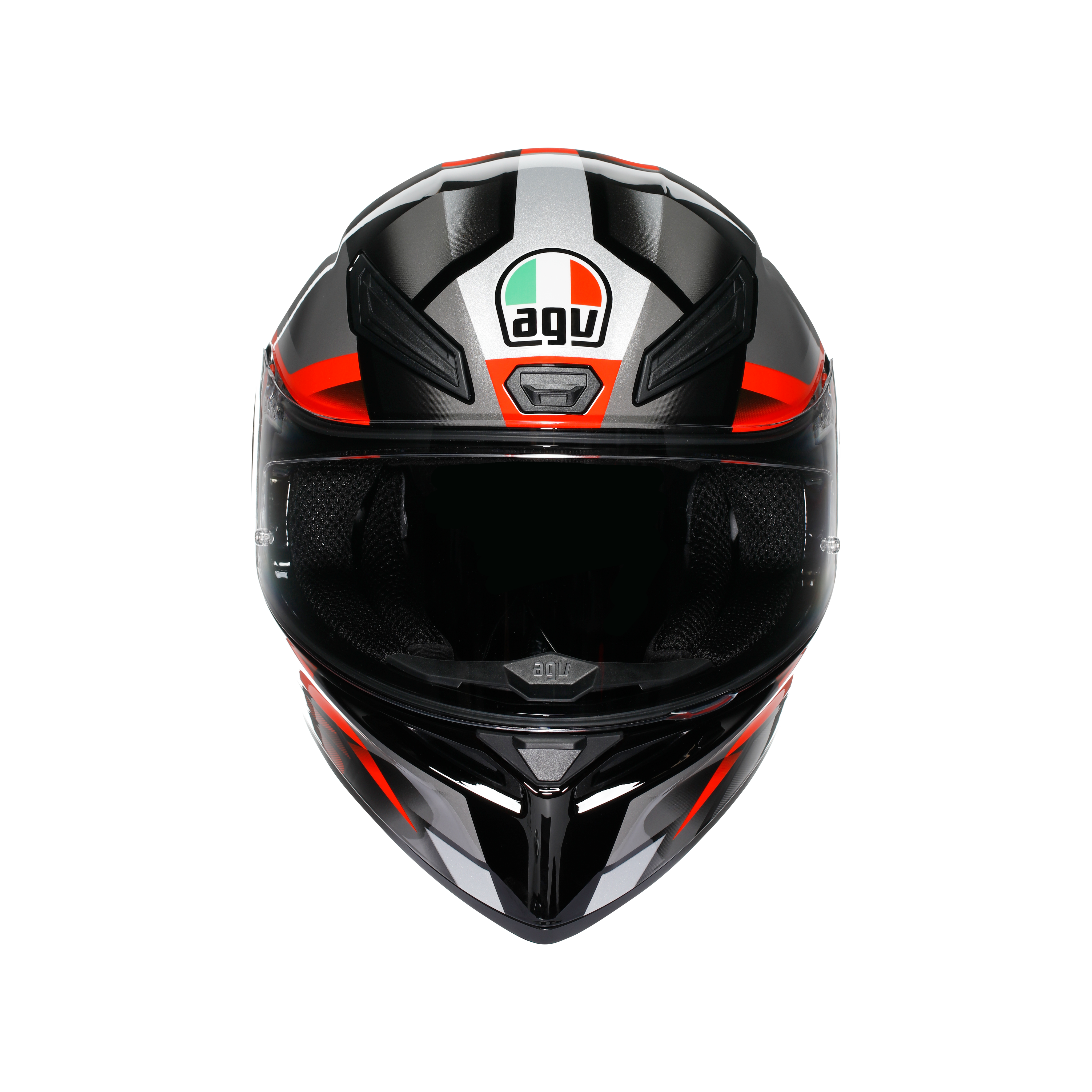 K1 S FASTLAP BLACK/GREY/RED - MOTORBIKE FULL FACE HELMET DOT (E2206) -  - 7
