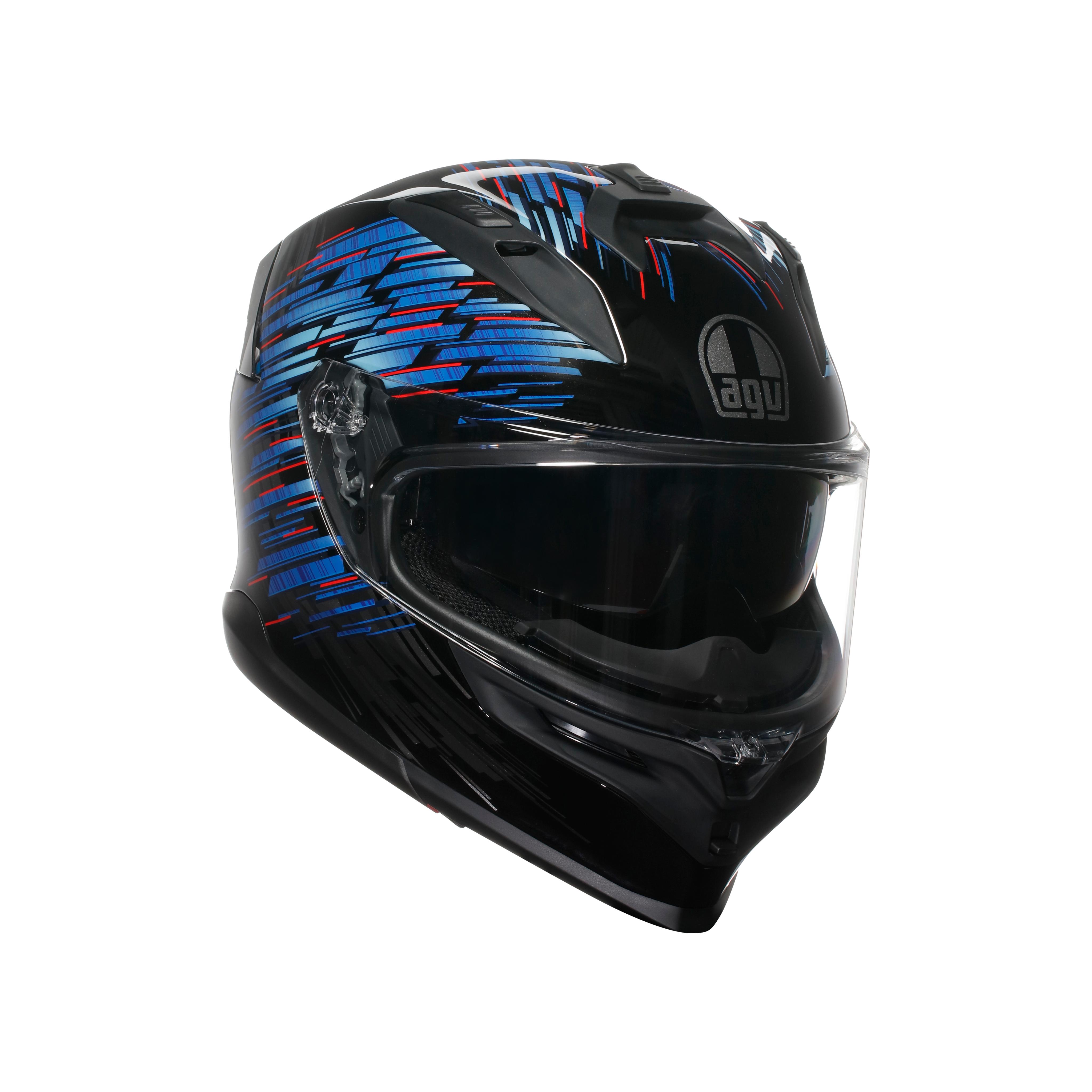 K7 MPLK GENISYS MATT BLACK/BLUE/GREY - CASQUE MOTO INT&Eacute;GRAL E2206 -  - 1