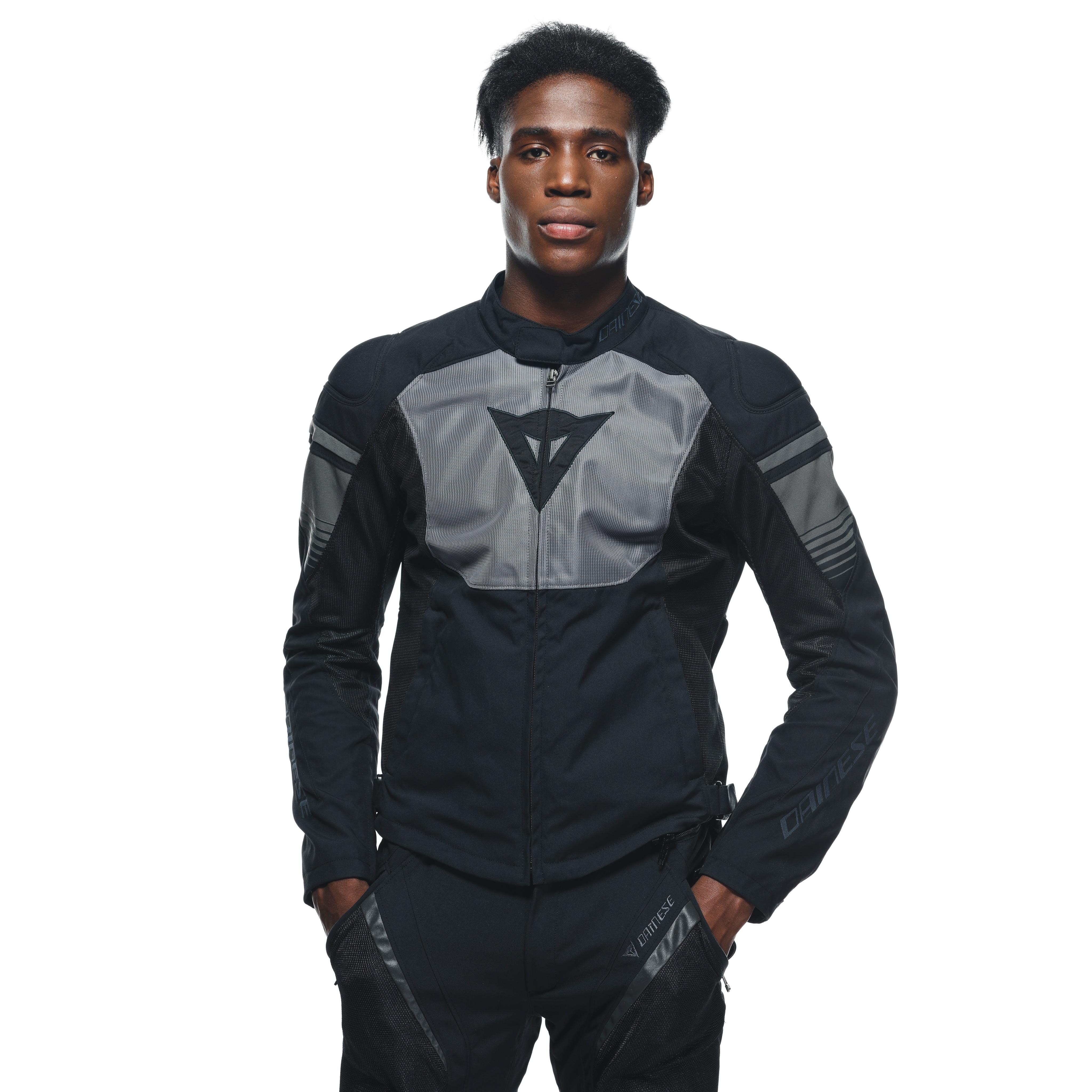 AIR FAST TEX - MEN'S SUMMER MOTORCYCLE JACKET IN FABRIC - BLACK/GRAY/GRAY - 5