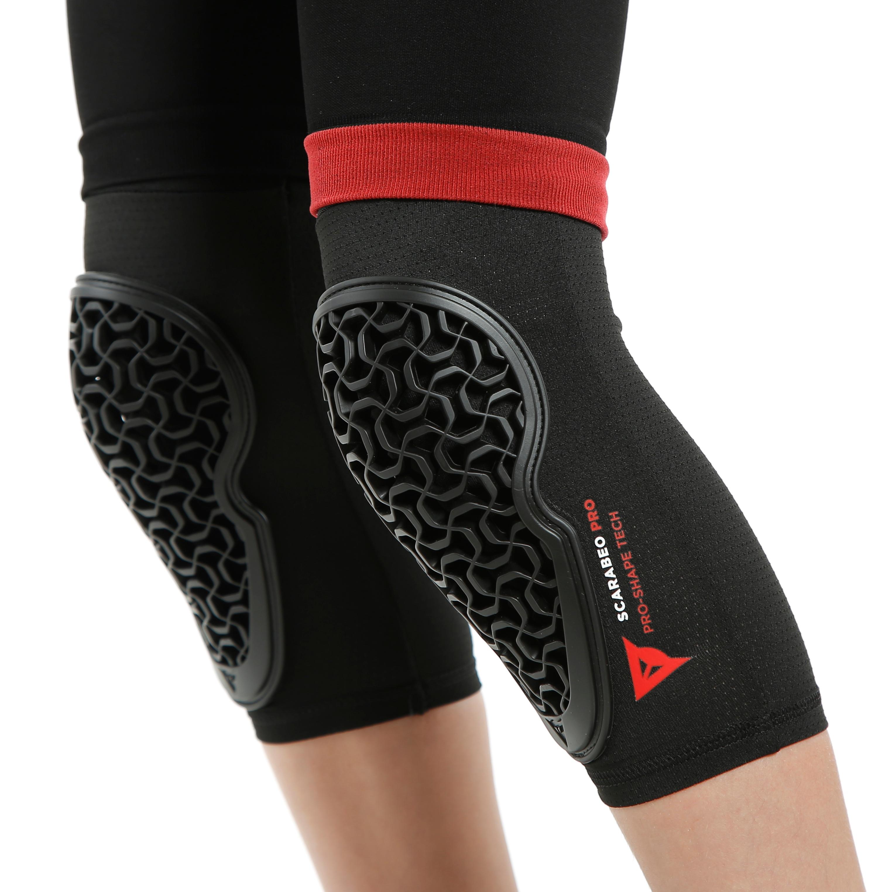 SCARABEO PRO - BIKE KNEE GUARDS FOR KIDS - BLACK - 12