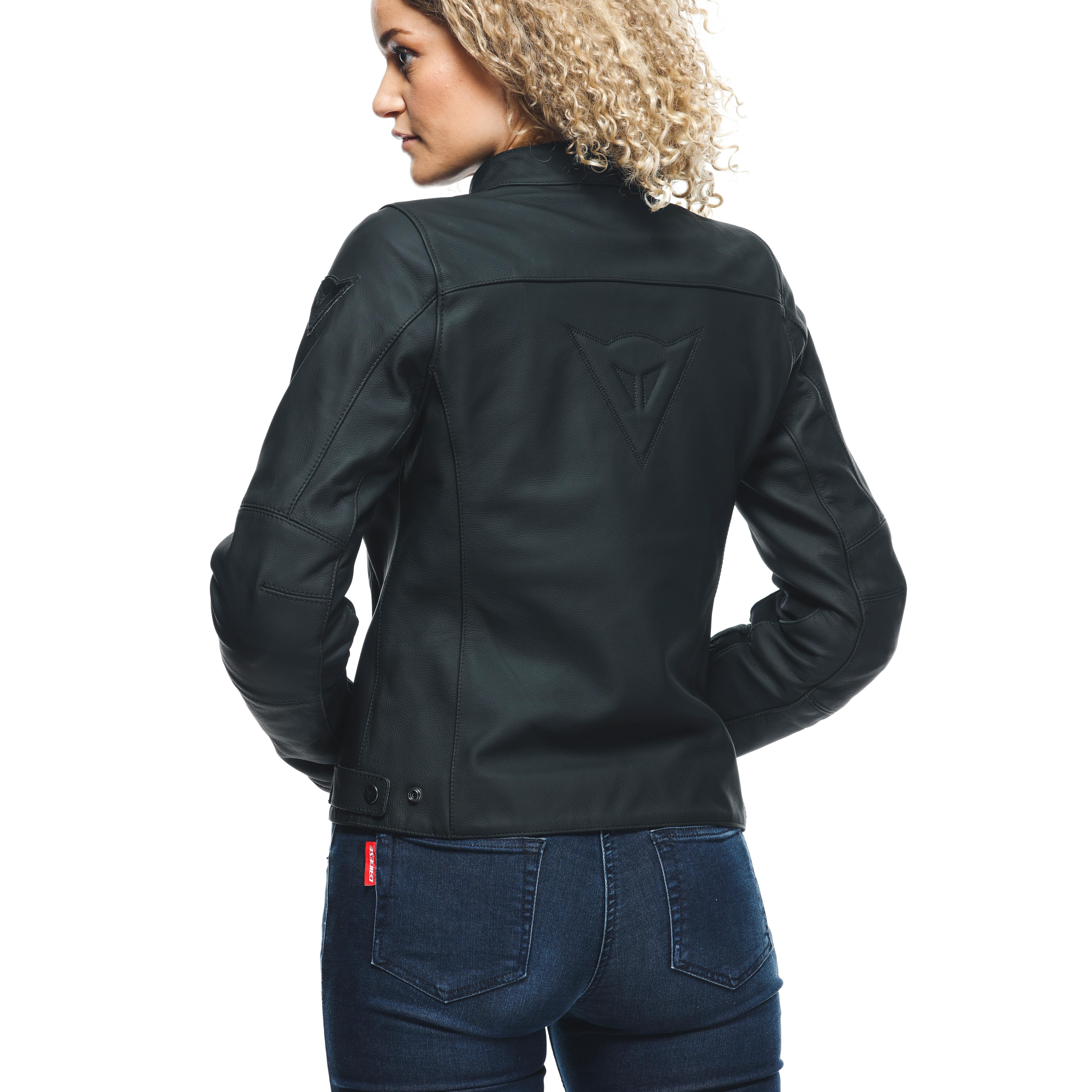RAZON 2 LADY LEATHER JACKET - BLACK - 13