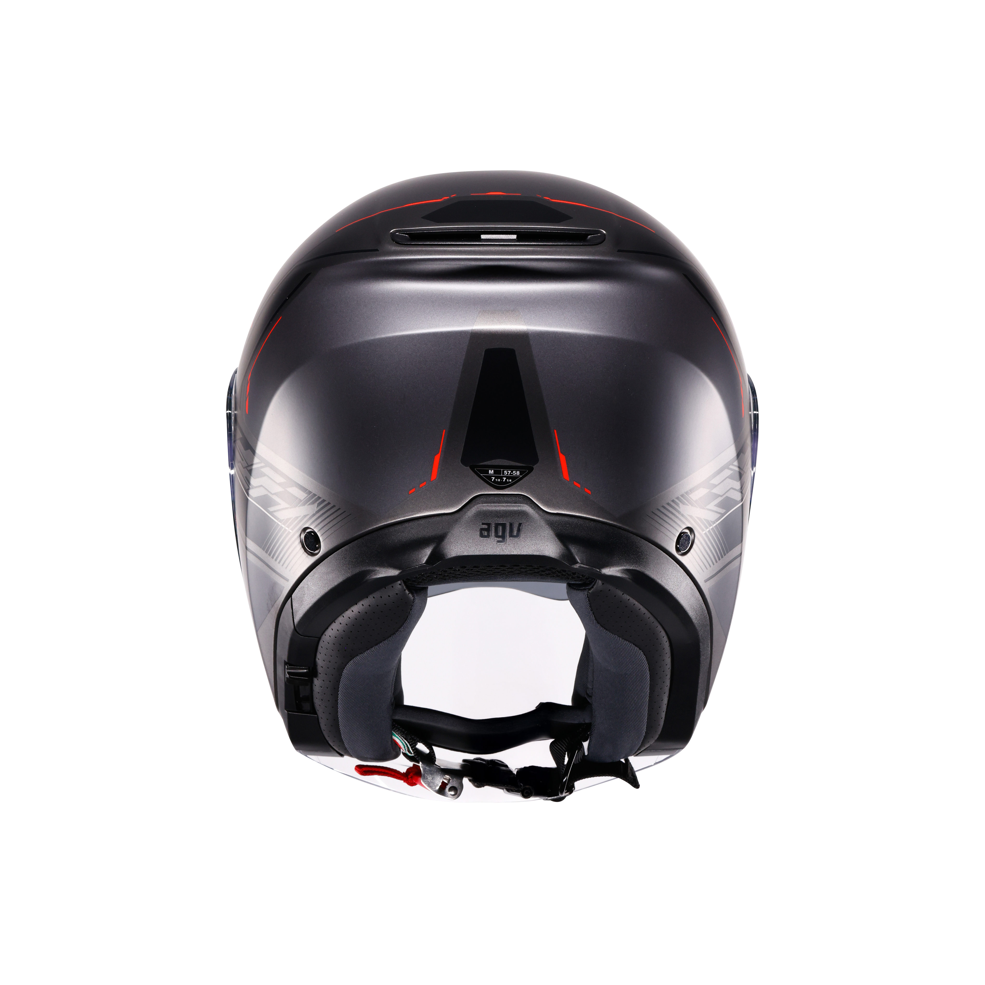 IRIDES AGV E2206 - ZAGABRIA MATT GUNMETAL/RED -  - 5
