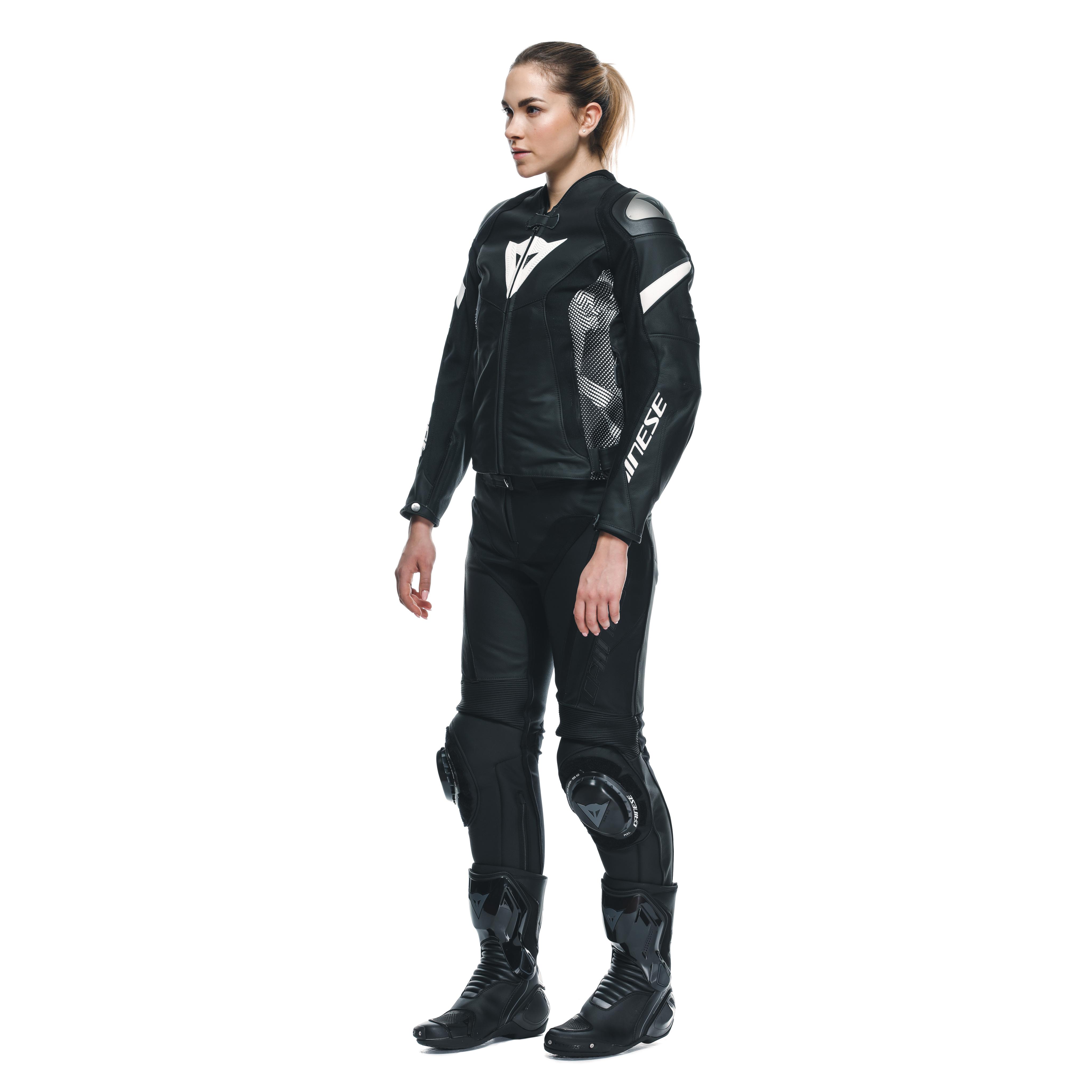 DELTA 4 LEATHER PANTS WMN - BLACK/BLACK - 4