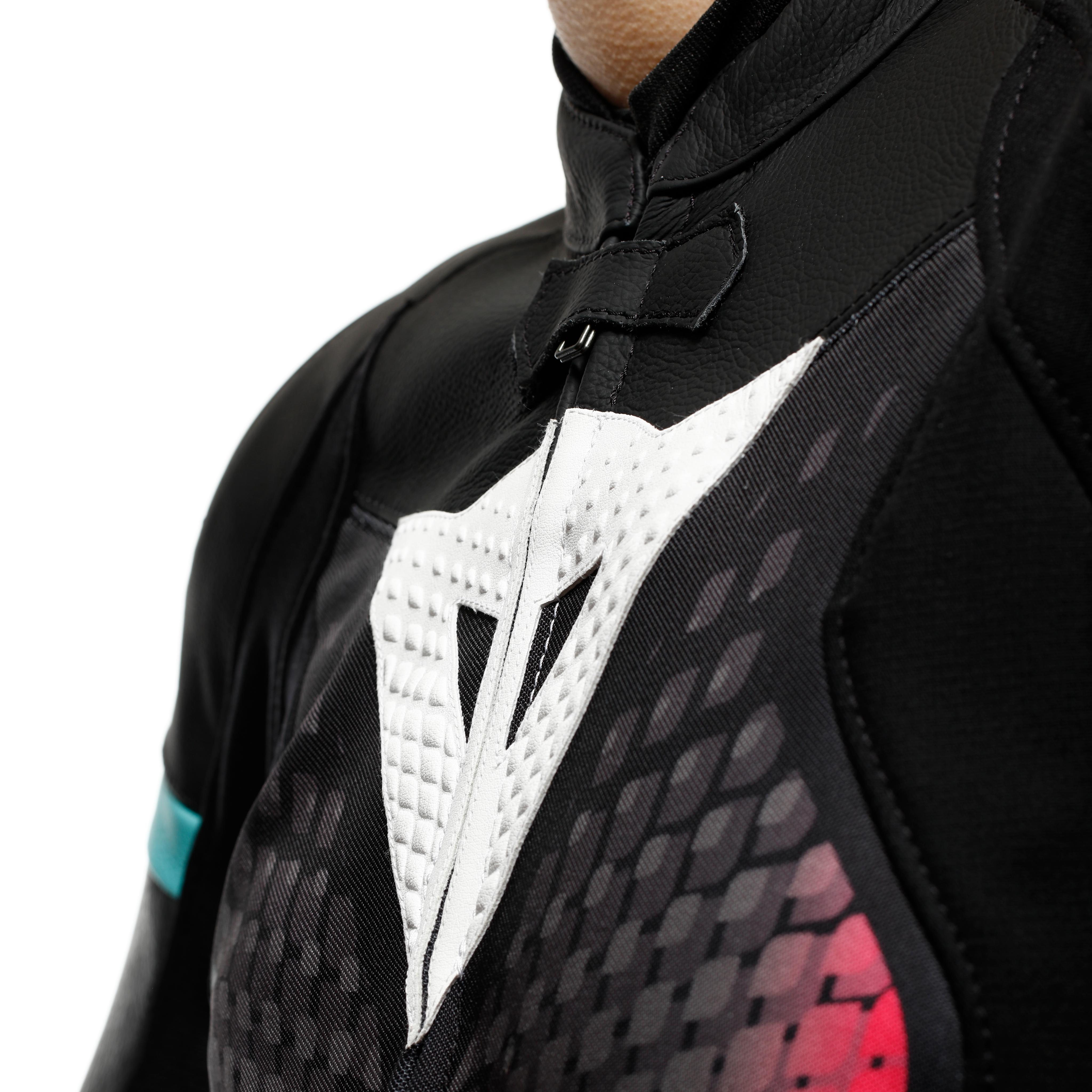 FULMINEA - MONO DE MOTO DE CUERO 2 PIEZAS MUJER - BLACK/ANTHRACITE/WHITE - 10