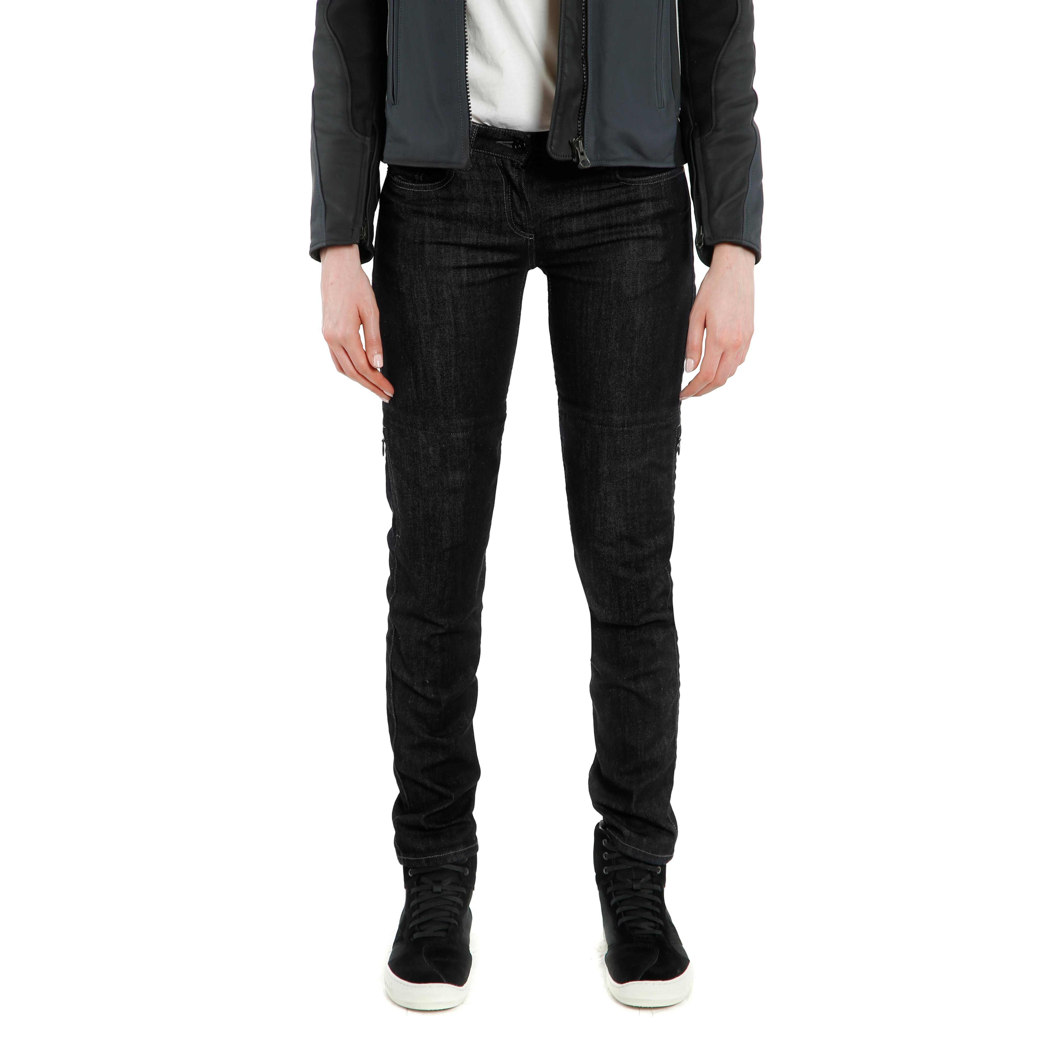 DENIM SLIM - WOMEN'S MOTORCYCLE JEANS - BLACK - 3