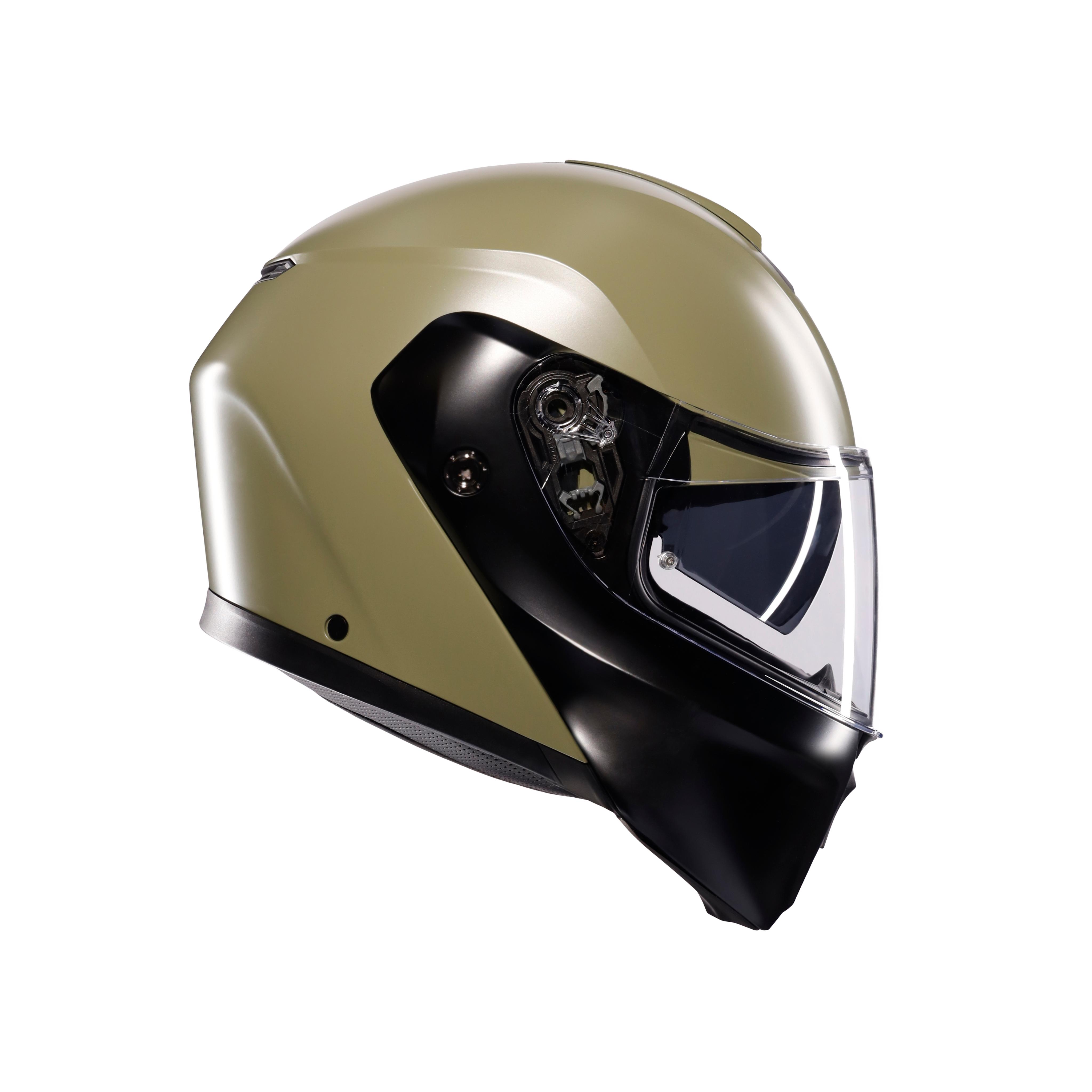 STREETMODULAR MONO MATT PASTELLO GREEN/BLACK - MOTORBIKE FLIP UP HELMET DOT(E2206) -  - 1