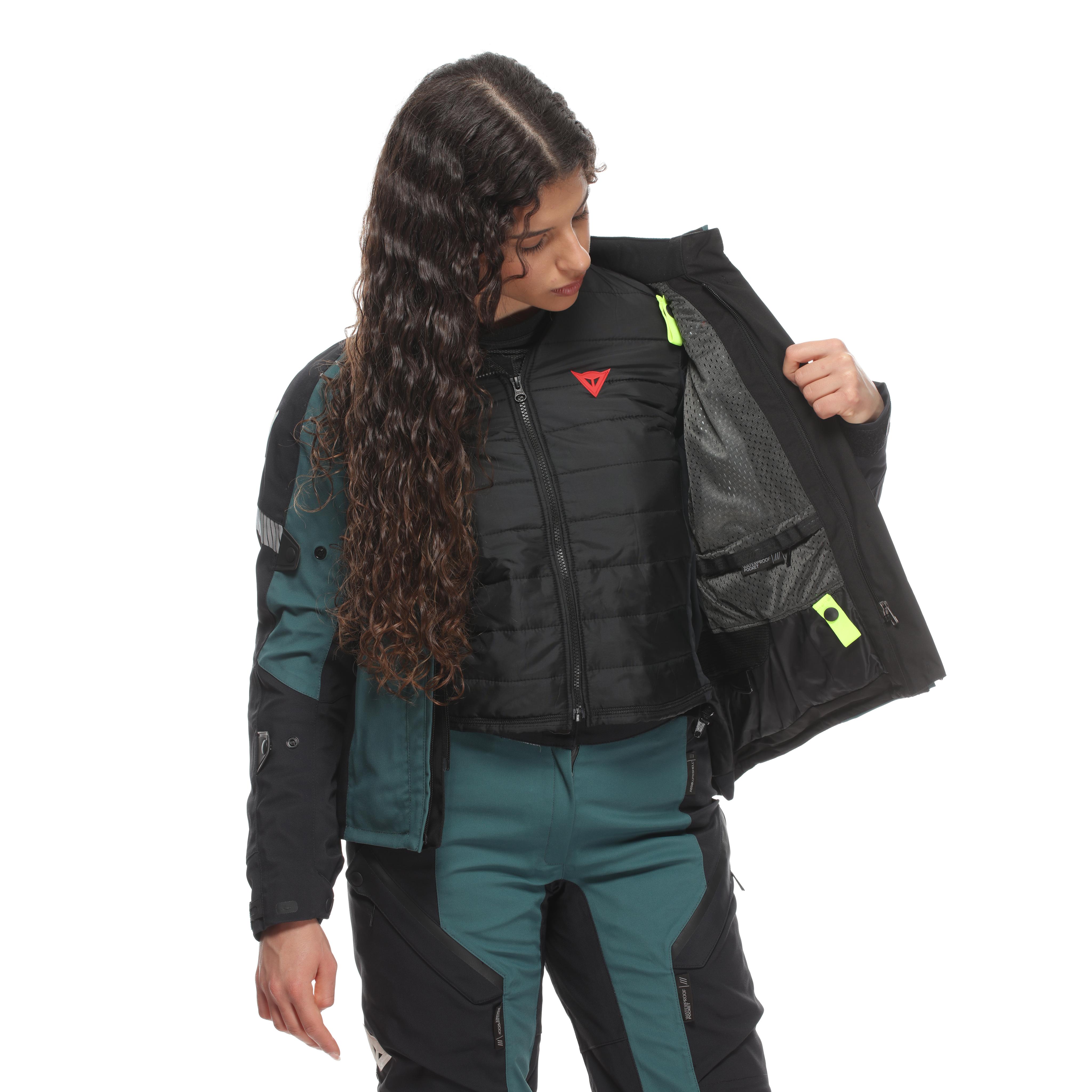 MANGEN ABS&Oslash;LUTESHELL&trade; PRO - DAMES TOURING MOTORFIETS JAS - DARK SEA/BLACK - 11