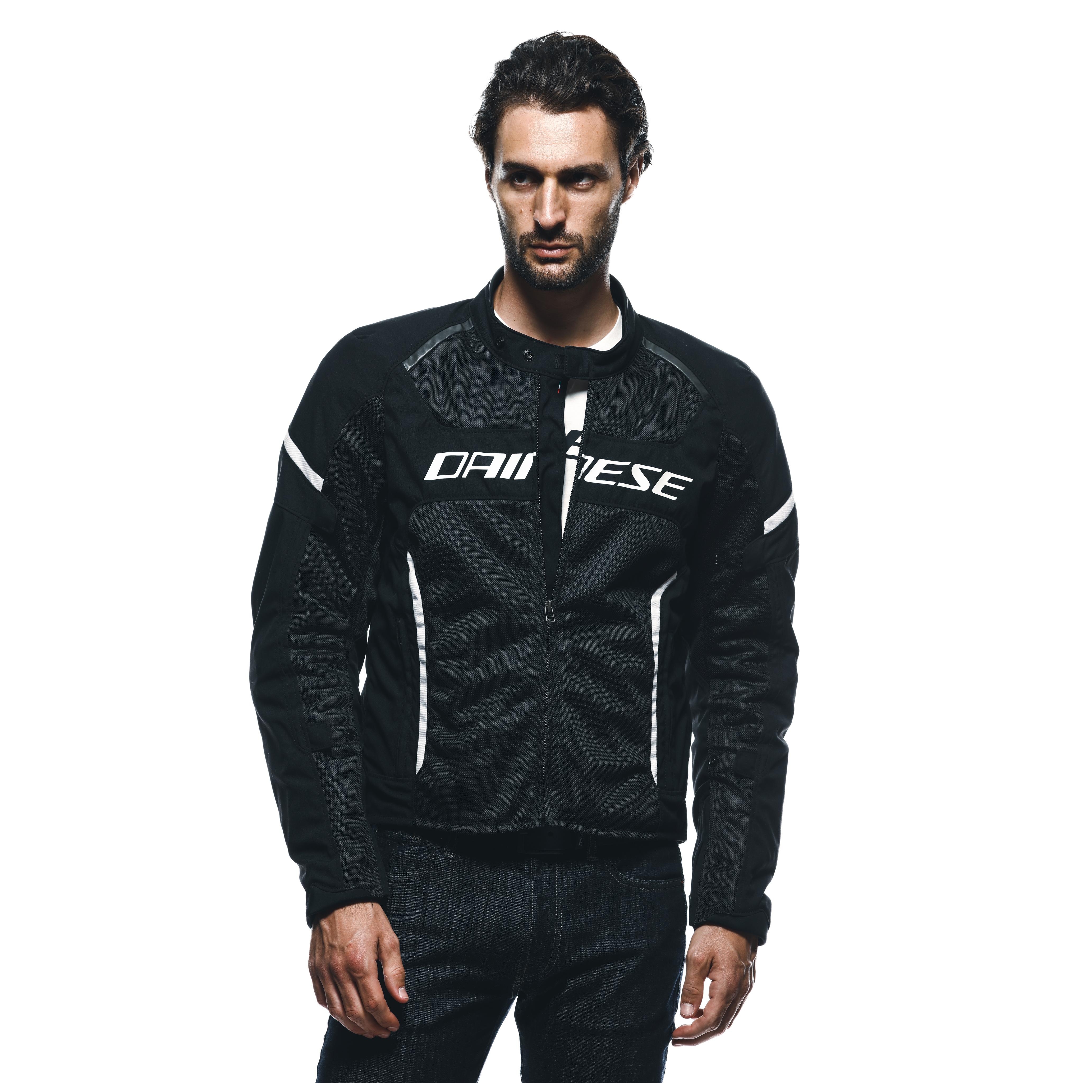 AIR FRAME 3 TEX - GIACCA MOTO ESTIVA IN TESSUTO UOMO - BLACK/BLACK/WHITE - 5