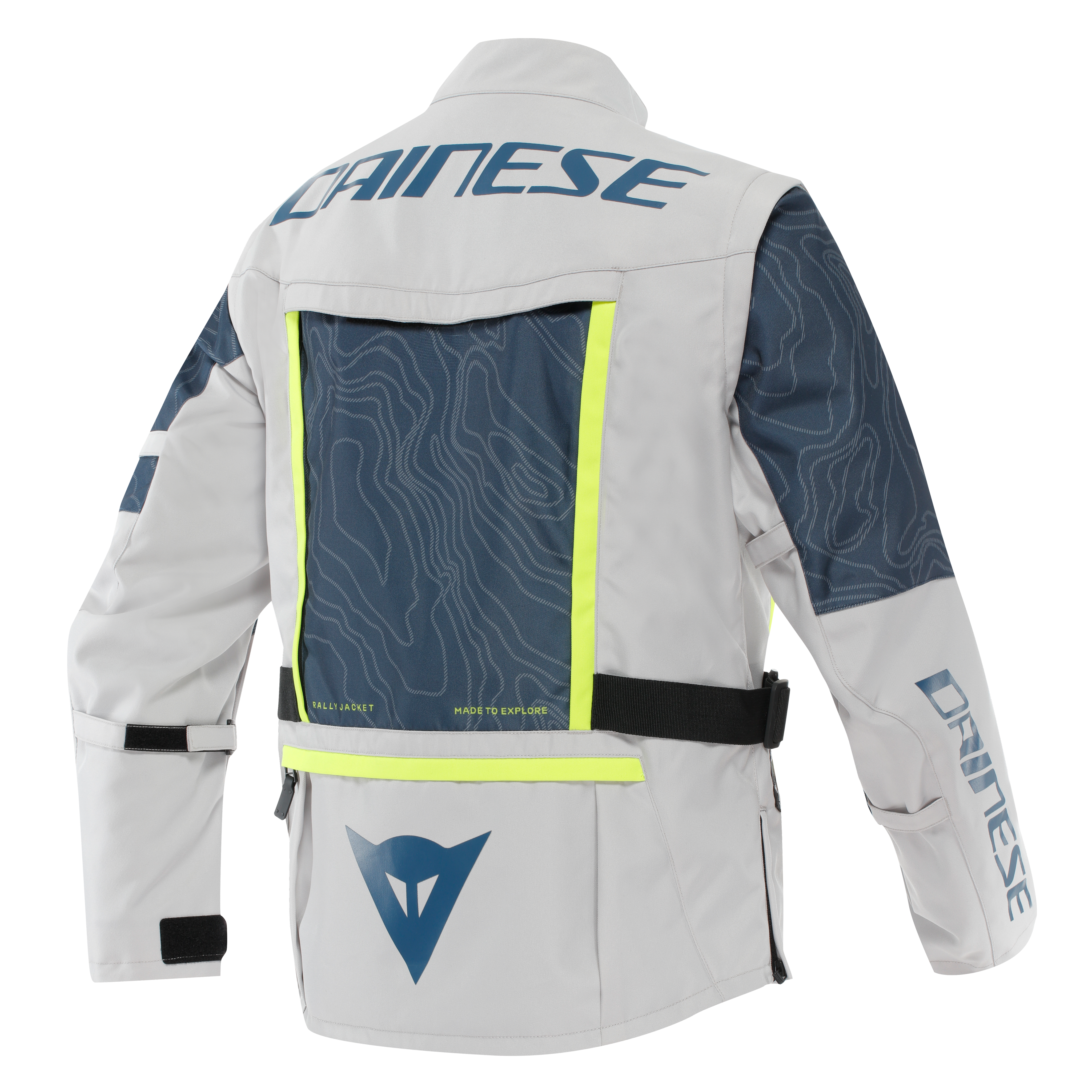 STERRATO - MEN TEXTILE OFF-ROAD MOTORCYCLE JACKET - GLACIER GRAY/BLUE - 2