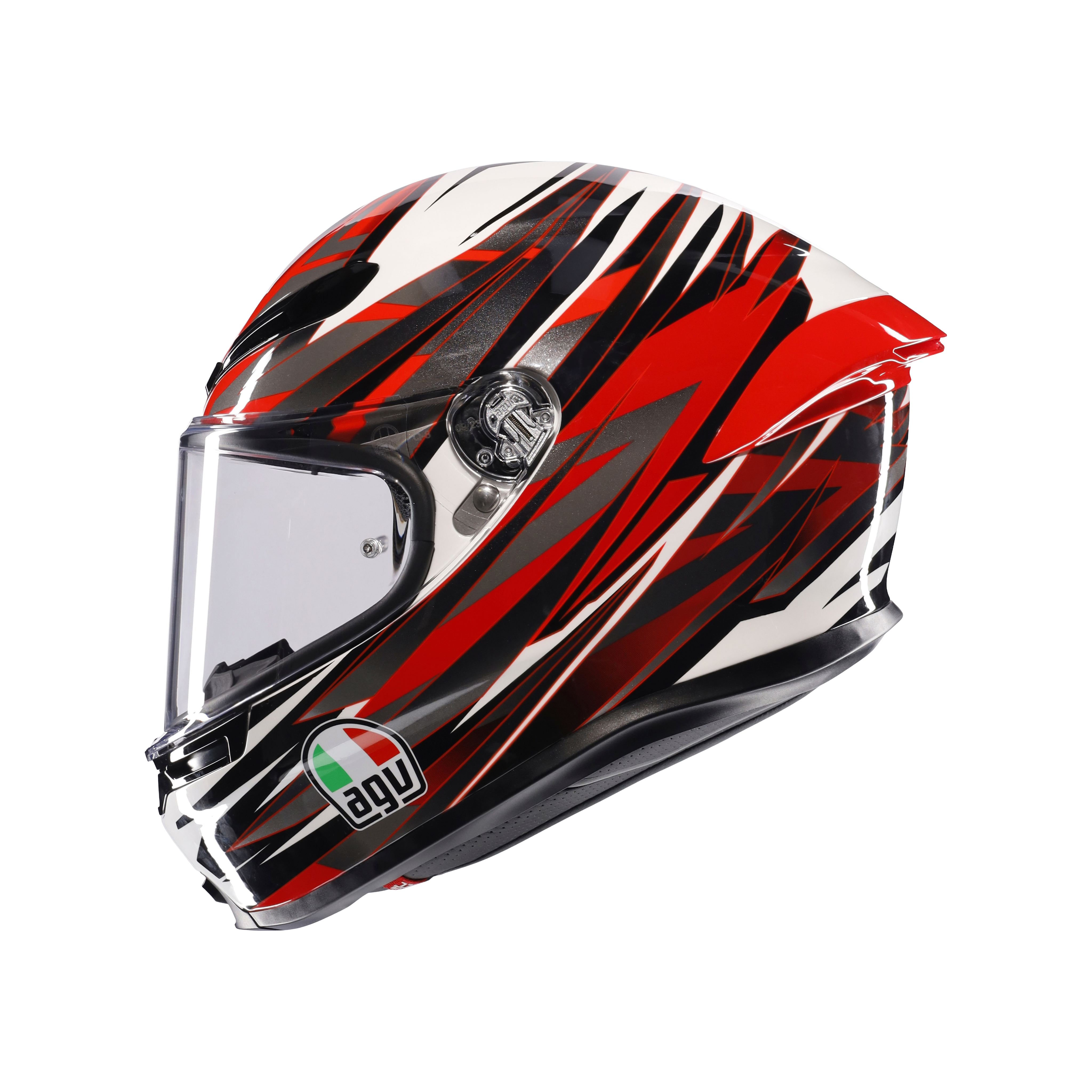 K6 S REEVAL WHITE/RED/GREY - CASQUE MOTO INT&Eacute;GRAL E2206 -  - 2
