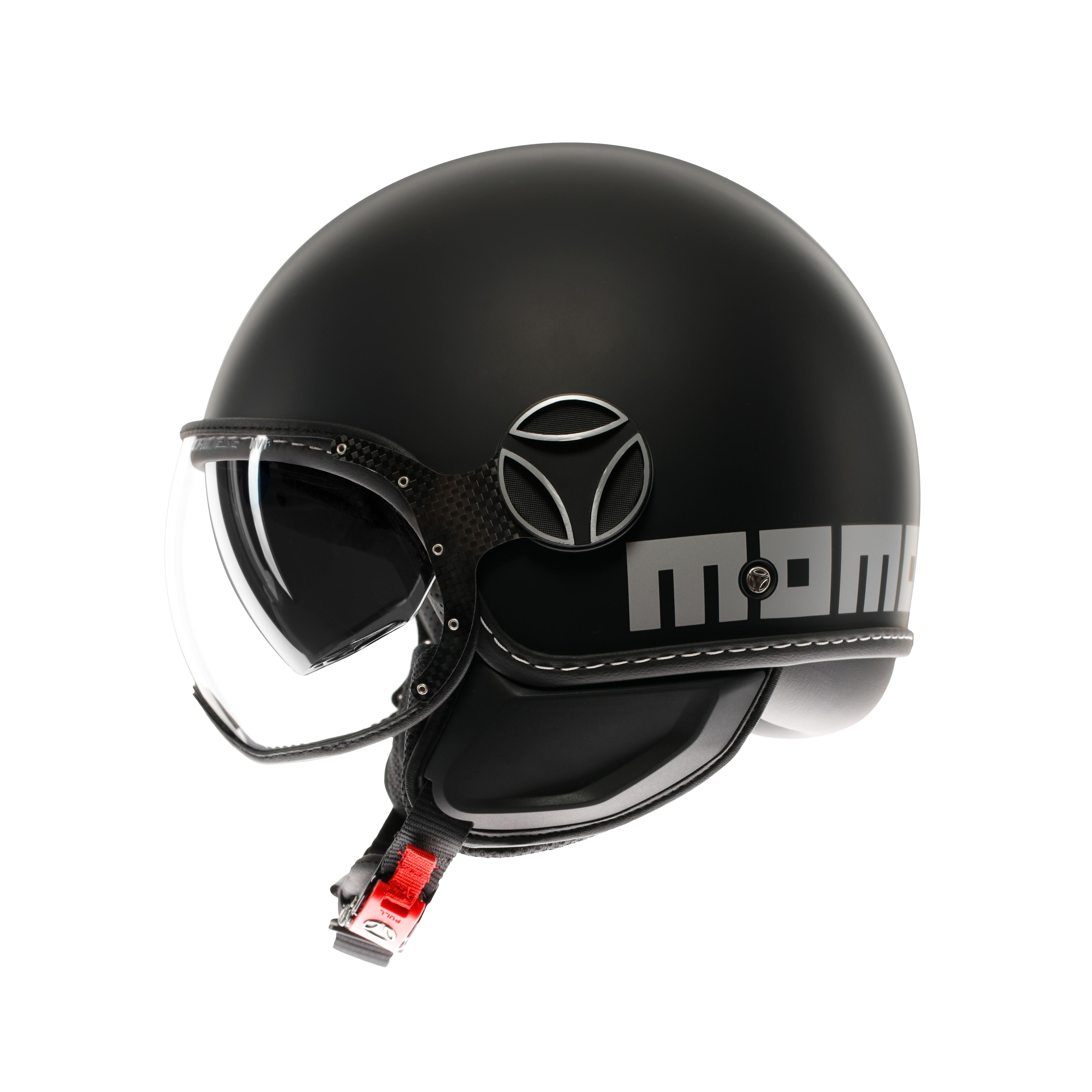 MOMODESIGN FGTR EVO MATT SCHWARZ / SILBER - JET-HELM MIT DOPPELVISIER E2206 -  - 4