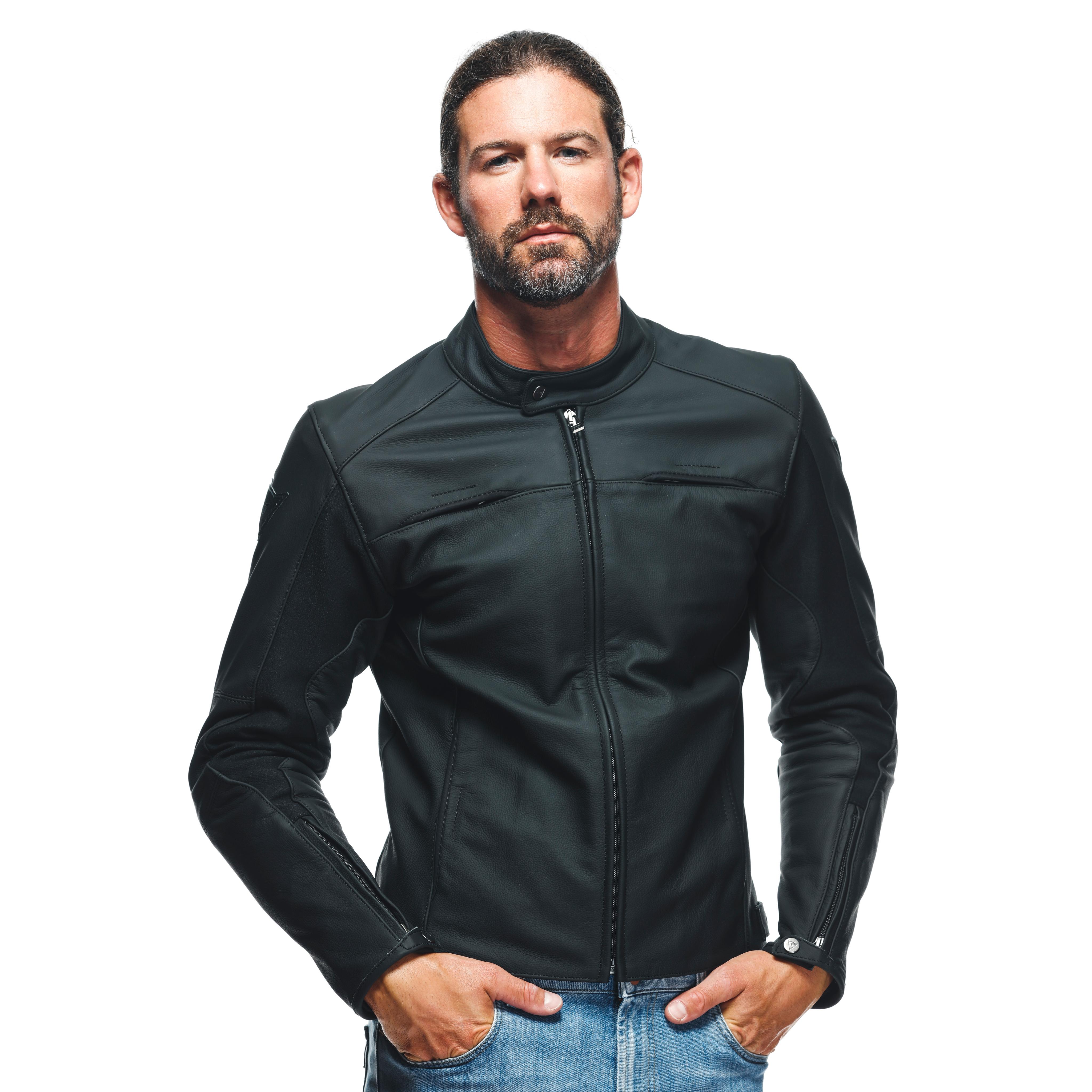 RAZON 2 - MEN'S MOTORCYCLE LEATHER JACKET | BLACK | Dainese