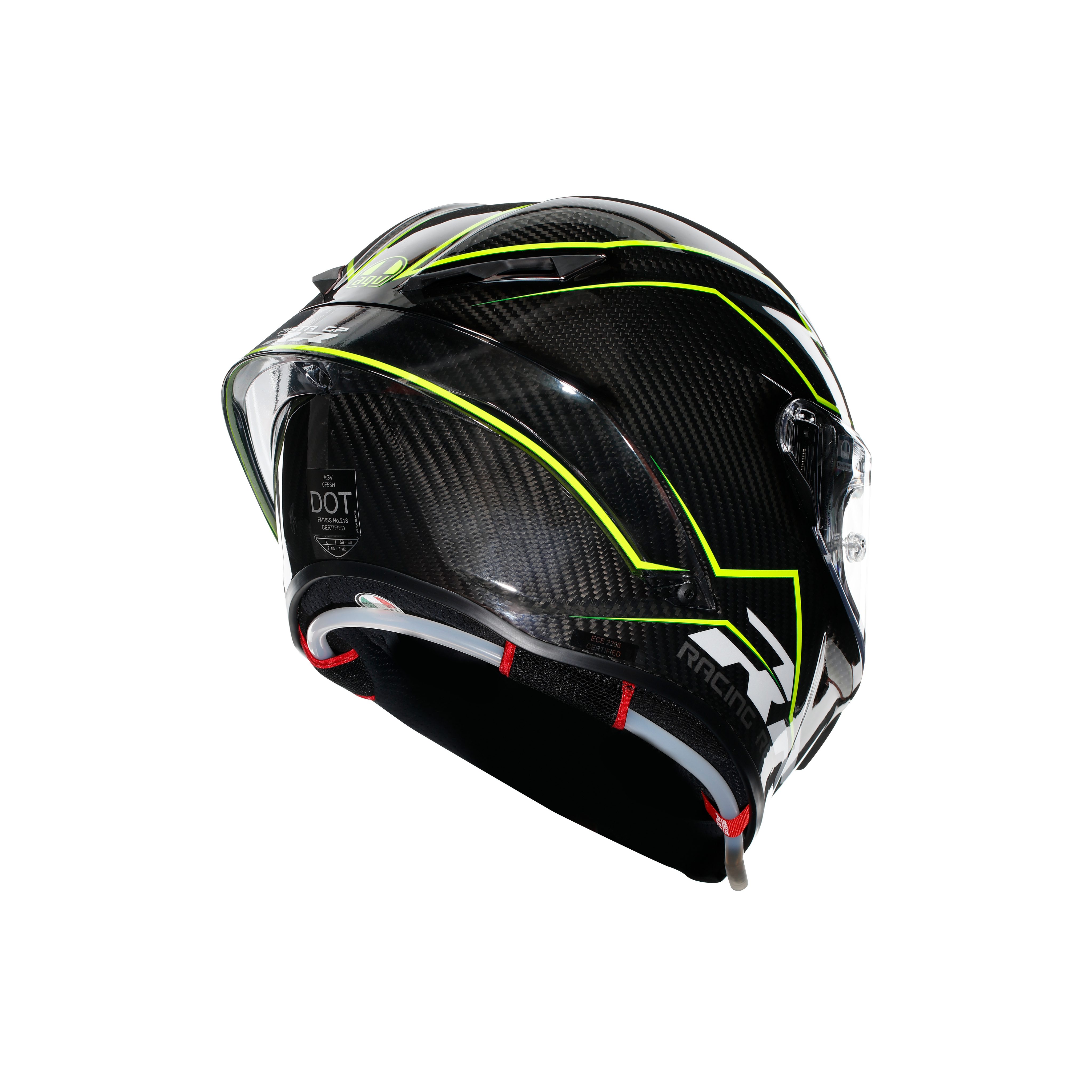 PISTA GP RR PERFORMANTE CARBON/LIME - MOTORBIKE FULL FACE HELMET E2206 DOT -  - 6