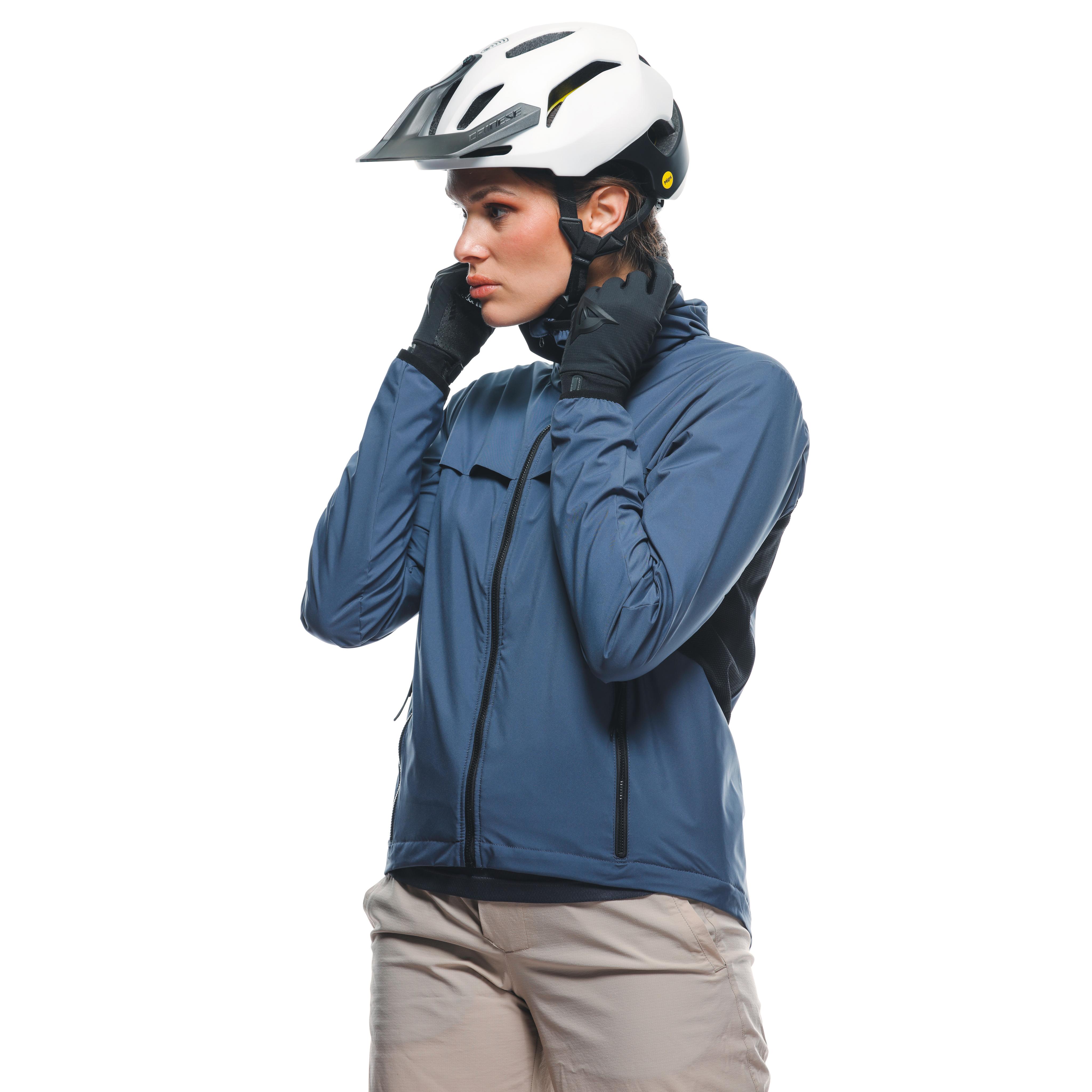 HGC HYBRID - WOMEN'S WINDPROOF BIKE JACKET - DARK-GRAY - 5