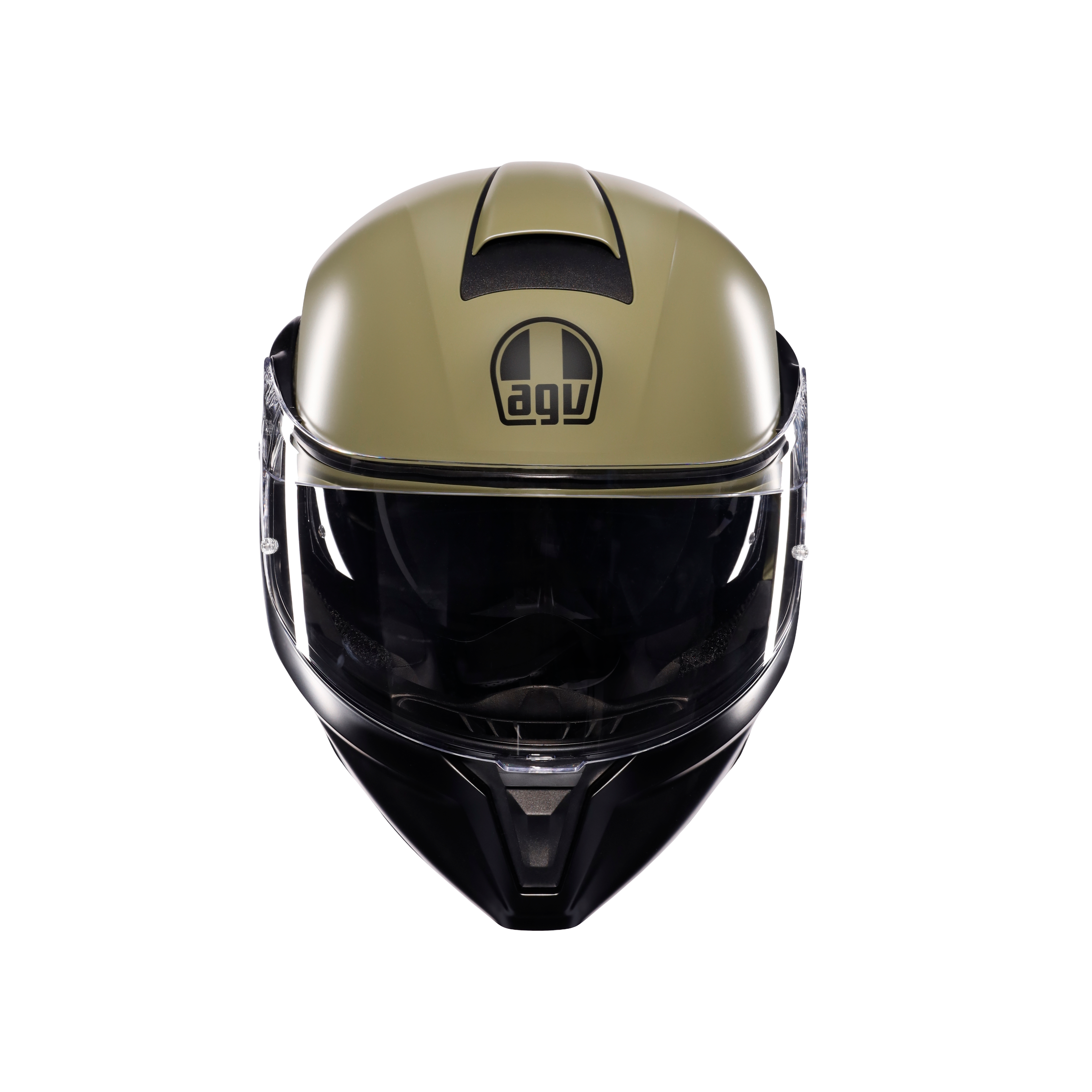 STREETMODULAR MONO MATT PASTELLO GREEN/BLACK - MOTORBIKE FLIP UP HELMET E2206 -  - 2