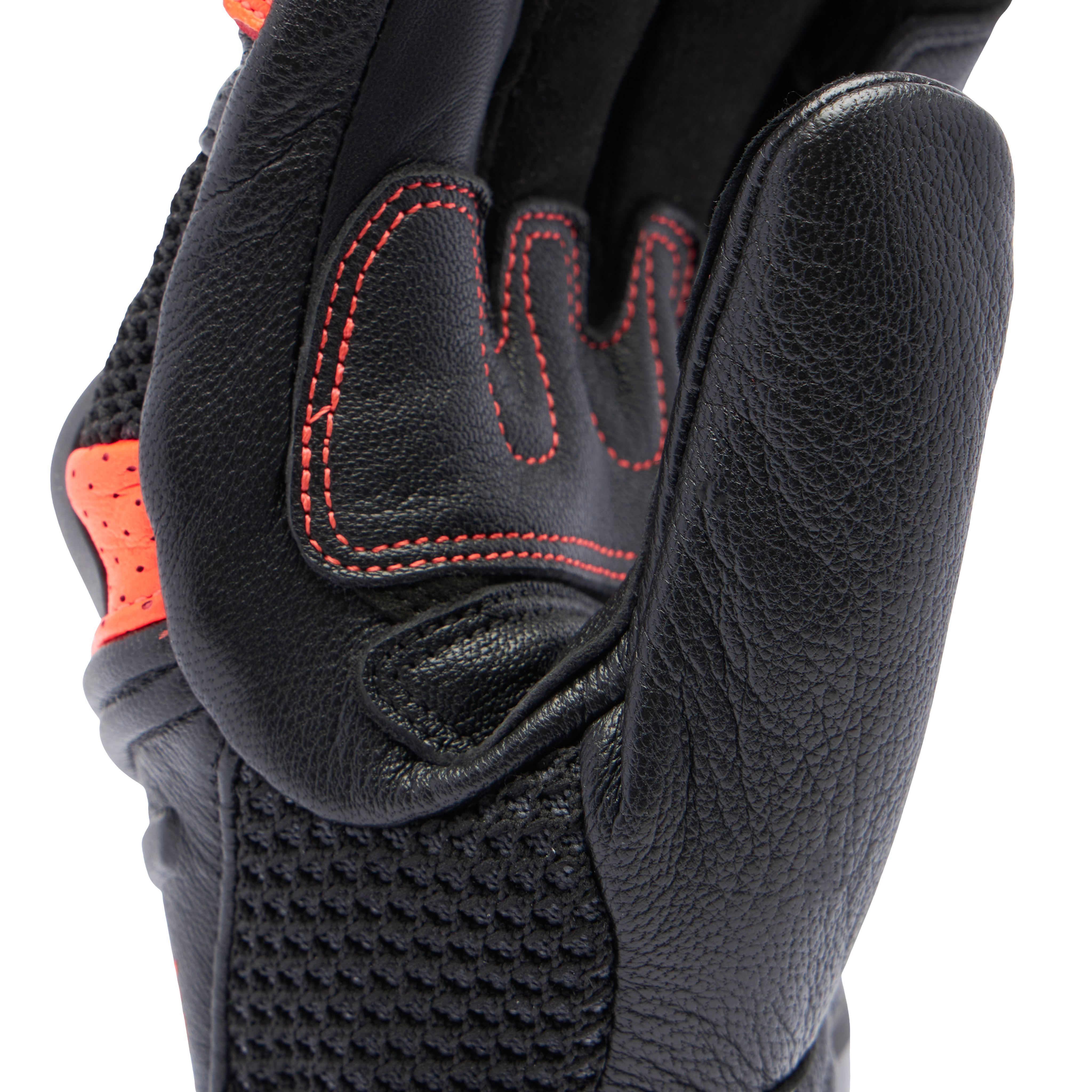 X-RIDE 2 ERGO-TEK - MEN'S MOTORCYCLE GLOVES - BLACK/RED FLUO - 8