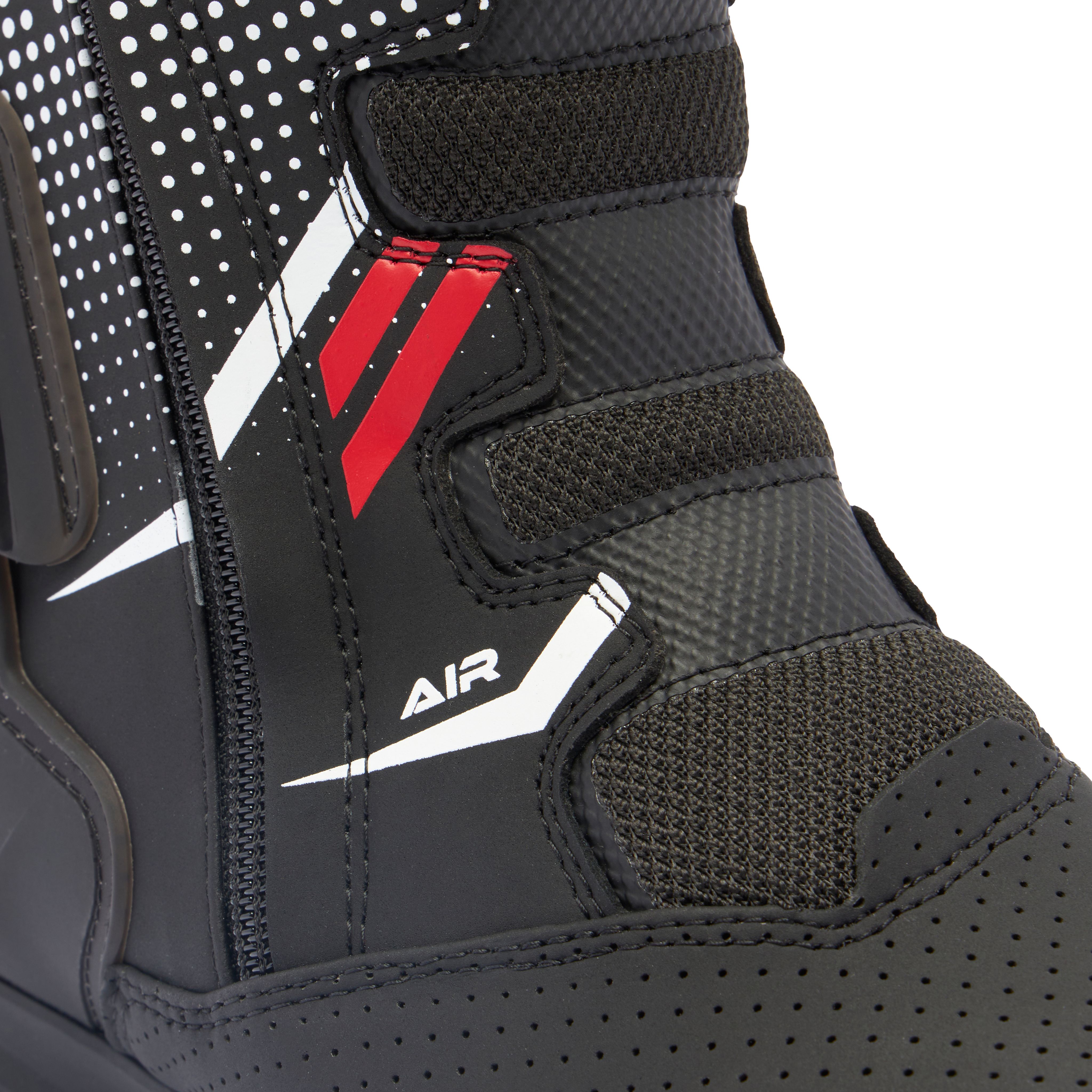 S-TR1 AIR SPORT MOTORCYCLE BOOTS MEN - BLACK/WHITE/RED -  - 6